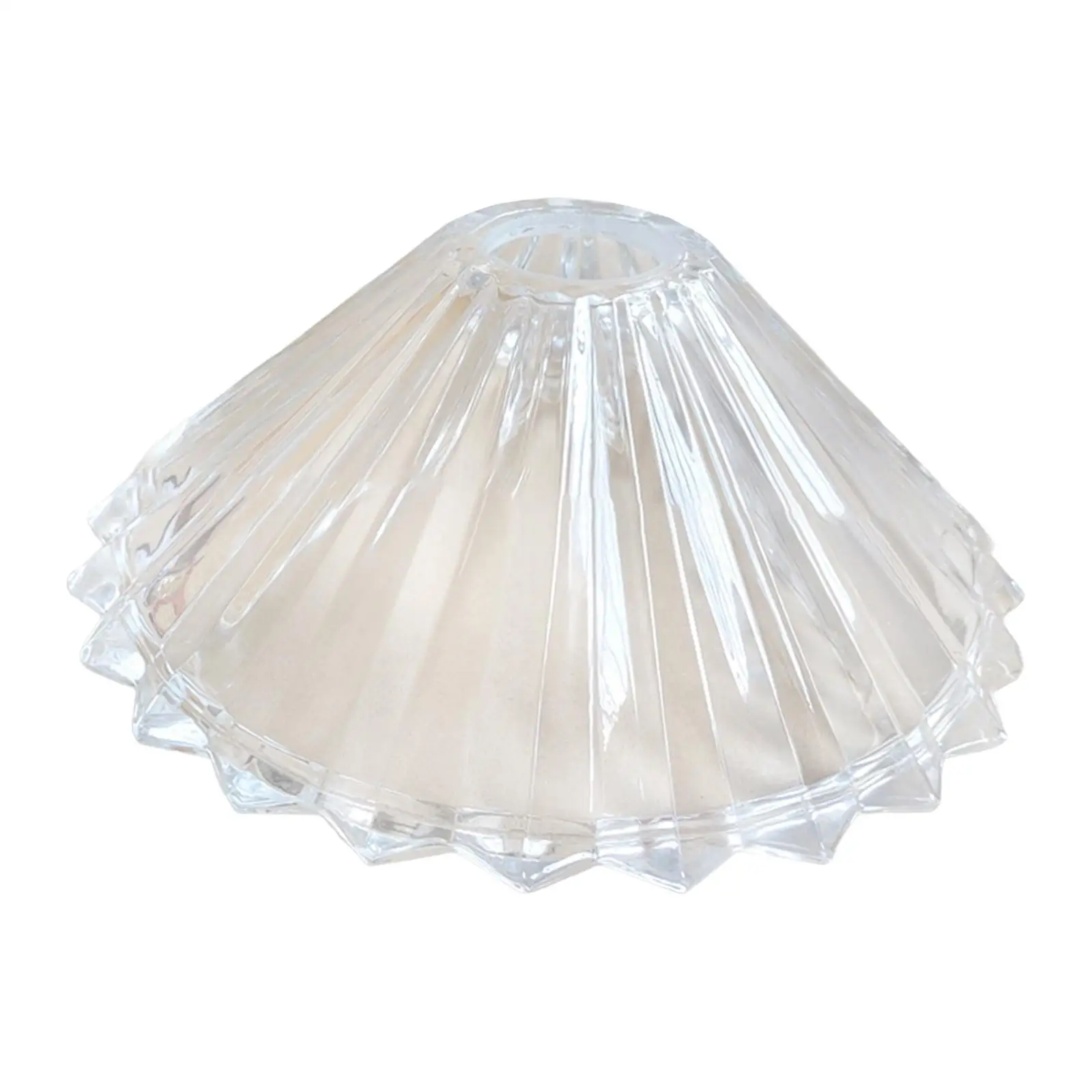 Simple Crystal Lamp Shade Cover Replacement Durable Transparent Ceiling Glass Shade for Wedding Office Hallway Party Ornament