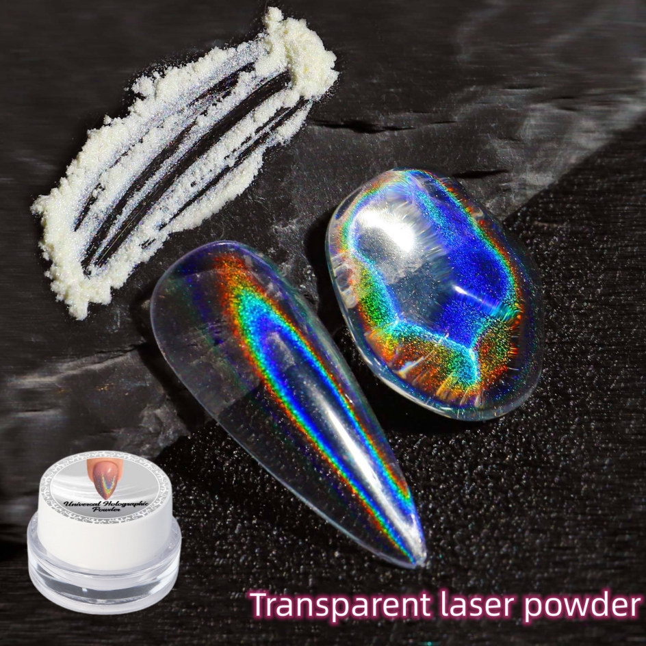 Best of 1Box Universal Clear Laser Nail Glitter Holographic Nail Powder White Chrome Rub Pigment Shiny Glitters Dust Nail Decoratio # #24 Reviews & Tips