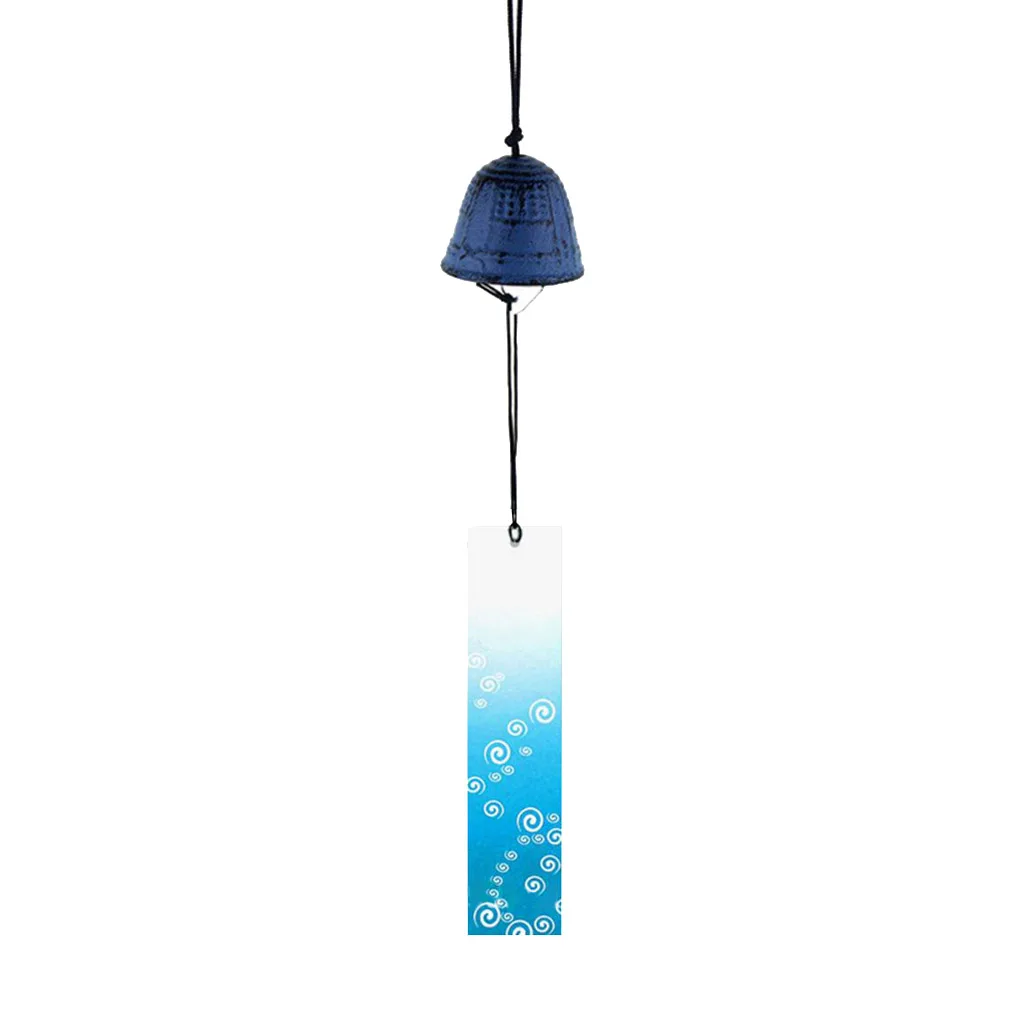 Japanese Wind Chimes Hanging Wind Bells Outdoor Garden Decoration Ornament for Fortune Luck Fenshui Collections