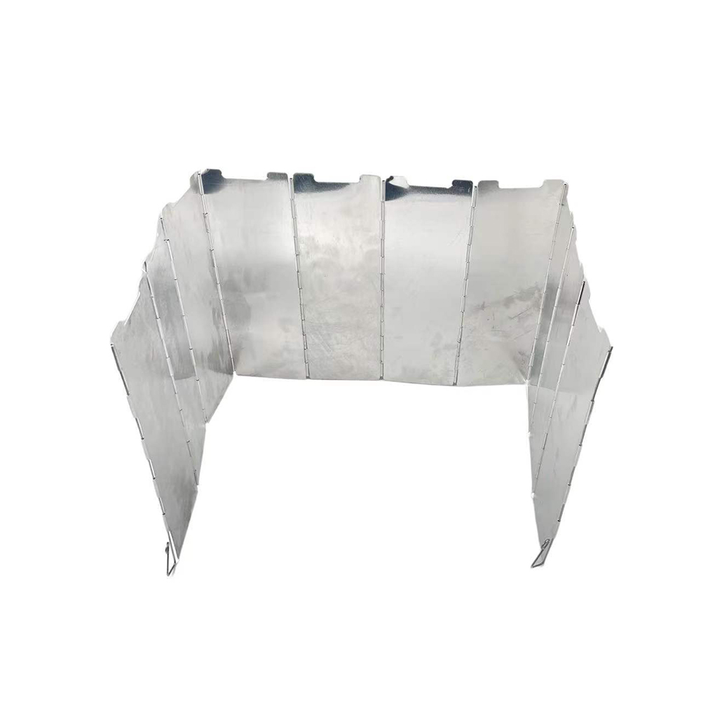 Faltbarer Aluminium-Windschutz 10 Lamellen leicht tragbar für Camping – Detail 4