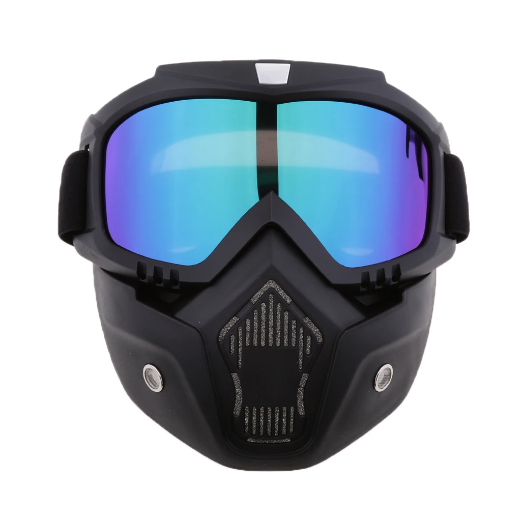 2x Detachable   Shield Windproof Dustproof Helmet for Motorcycles