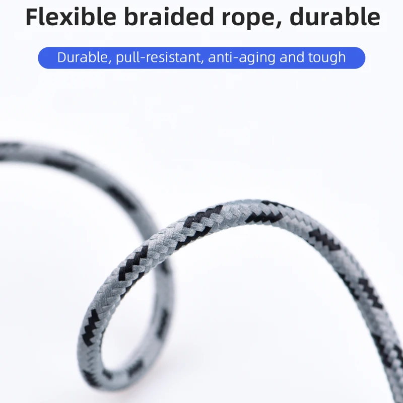 Flexible braided rope, durable Durable, resistant, anti-aging and tough pull-