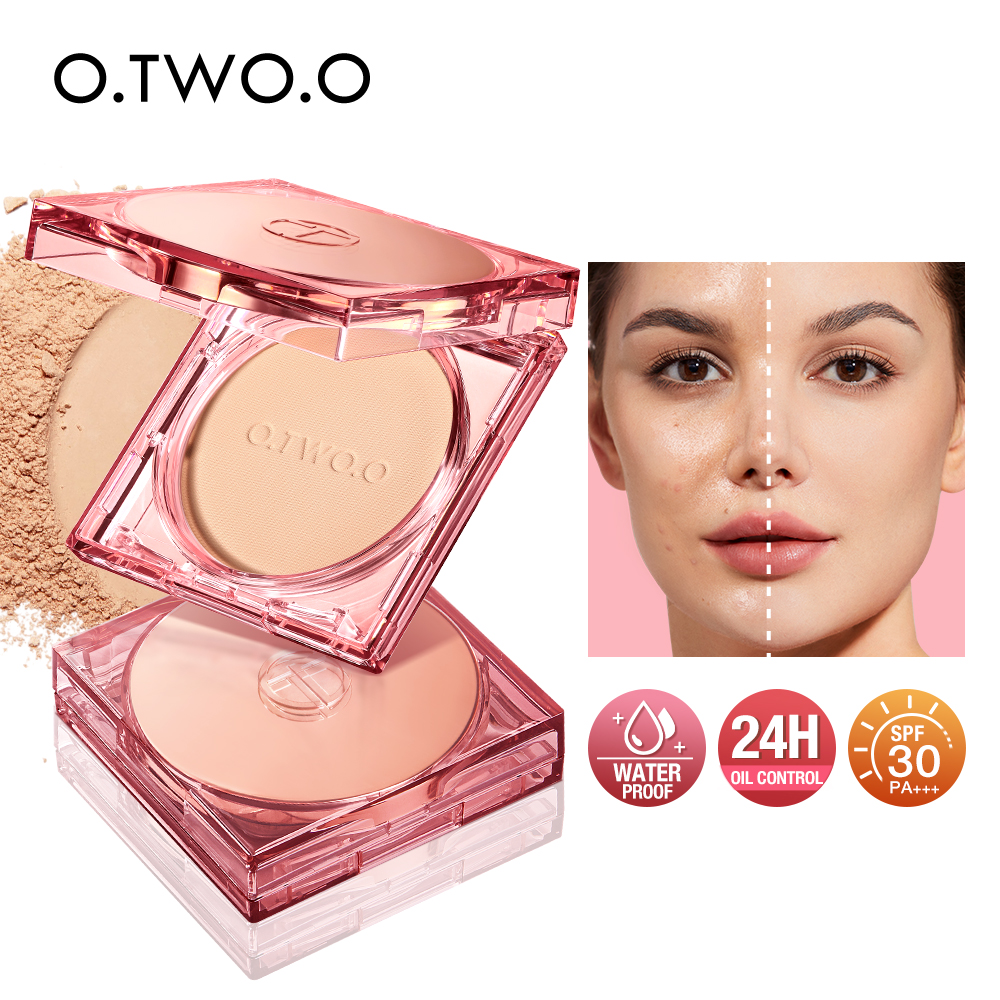 Best of O.TWO.O Face Powder Oil-control 24 Hours SPF 30 PA+ + + Long Lasting Waterproof Matte Face Makeup Cosmetic Setting Compact Powder Reviews & Tips