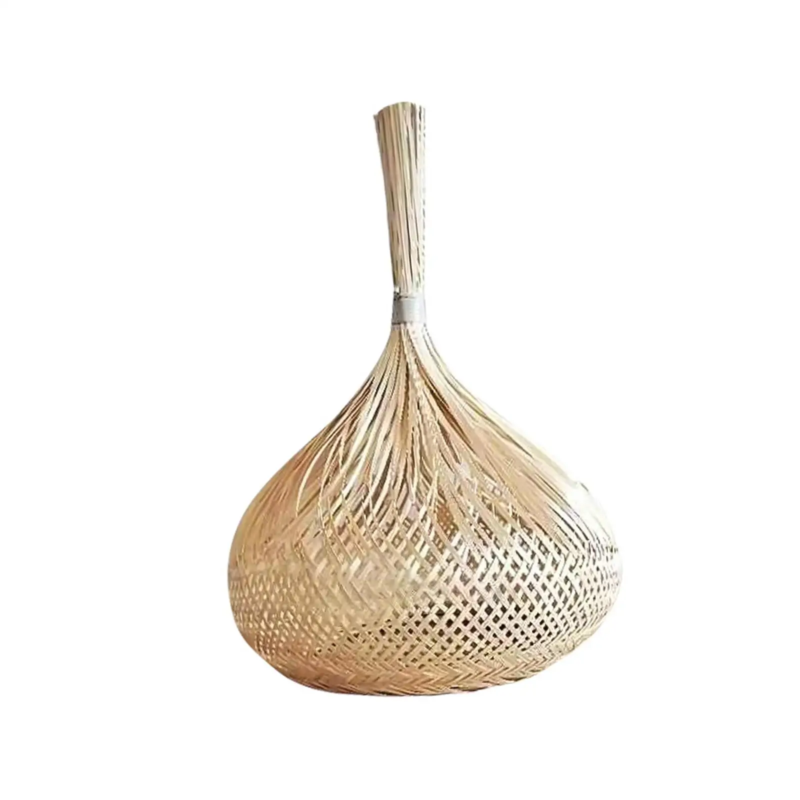 Bamboo Woven Lampshade Handwoven Chandelier Cover for Kitchen Teahouse Hotel