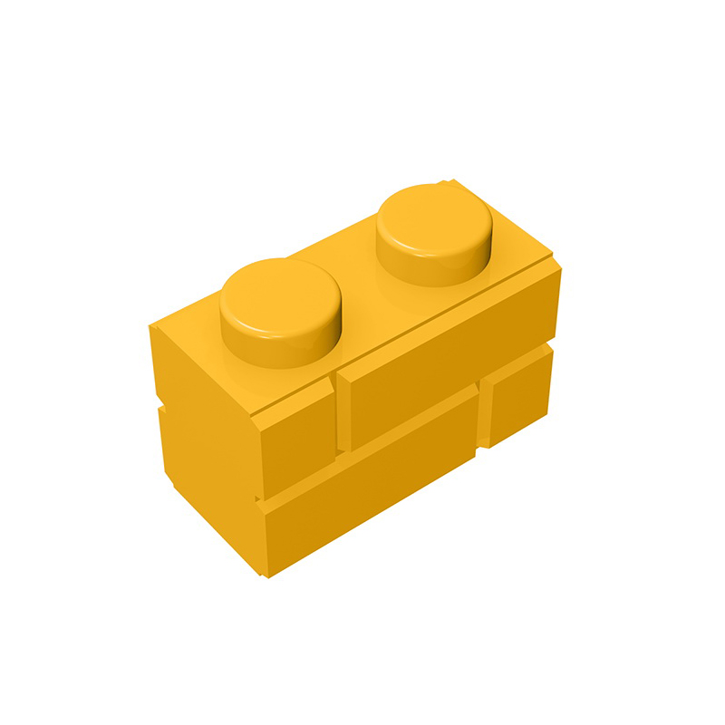Gobricks GDS-631 Profile brick 1x2 single gro. compatible with lego 98283 children's DIY Educational Building Blocks Technical