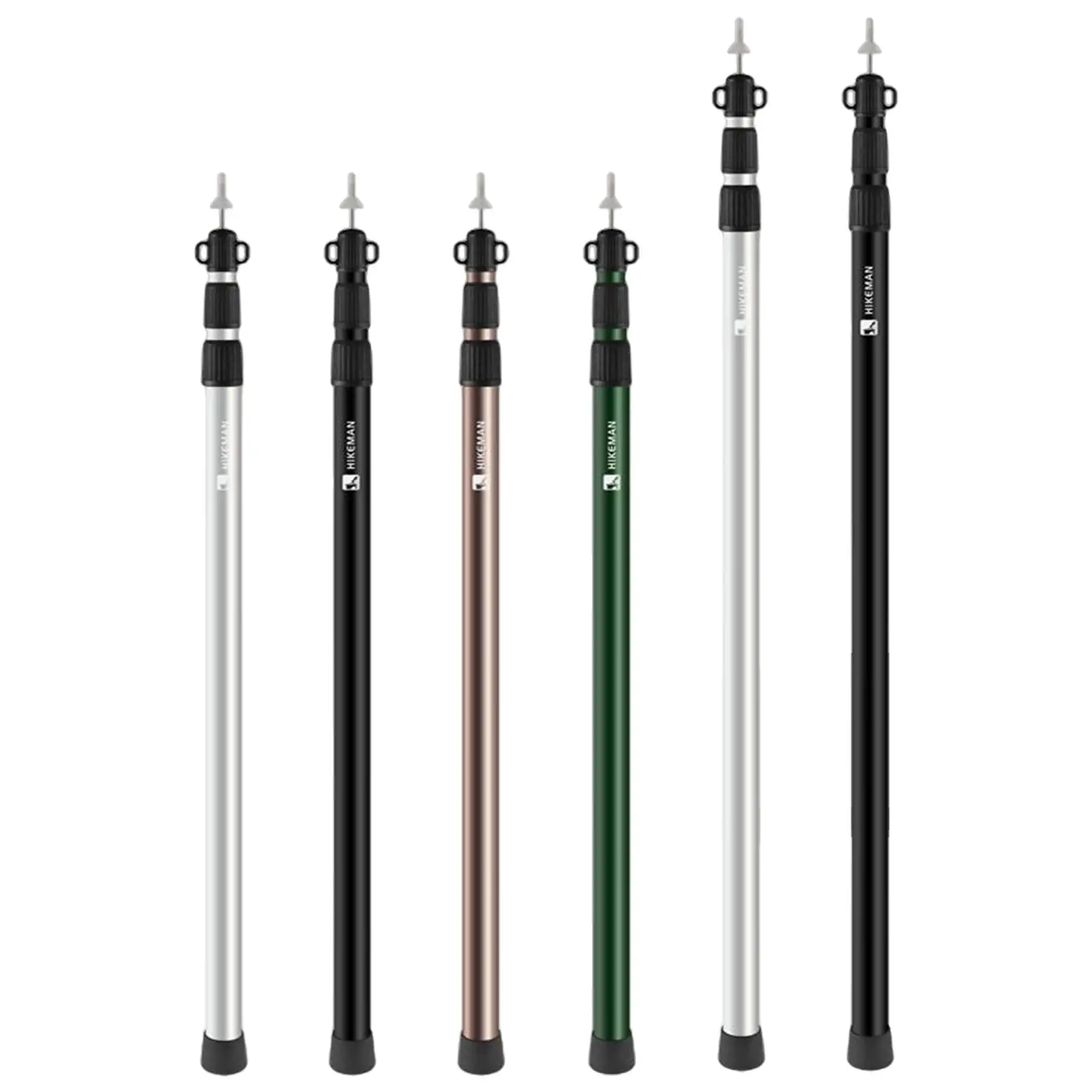 Telescoping Tarp Poles Support Pole Outdoor Camping Adjustable 118-211cm