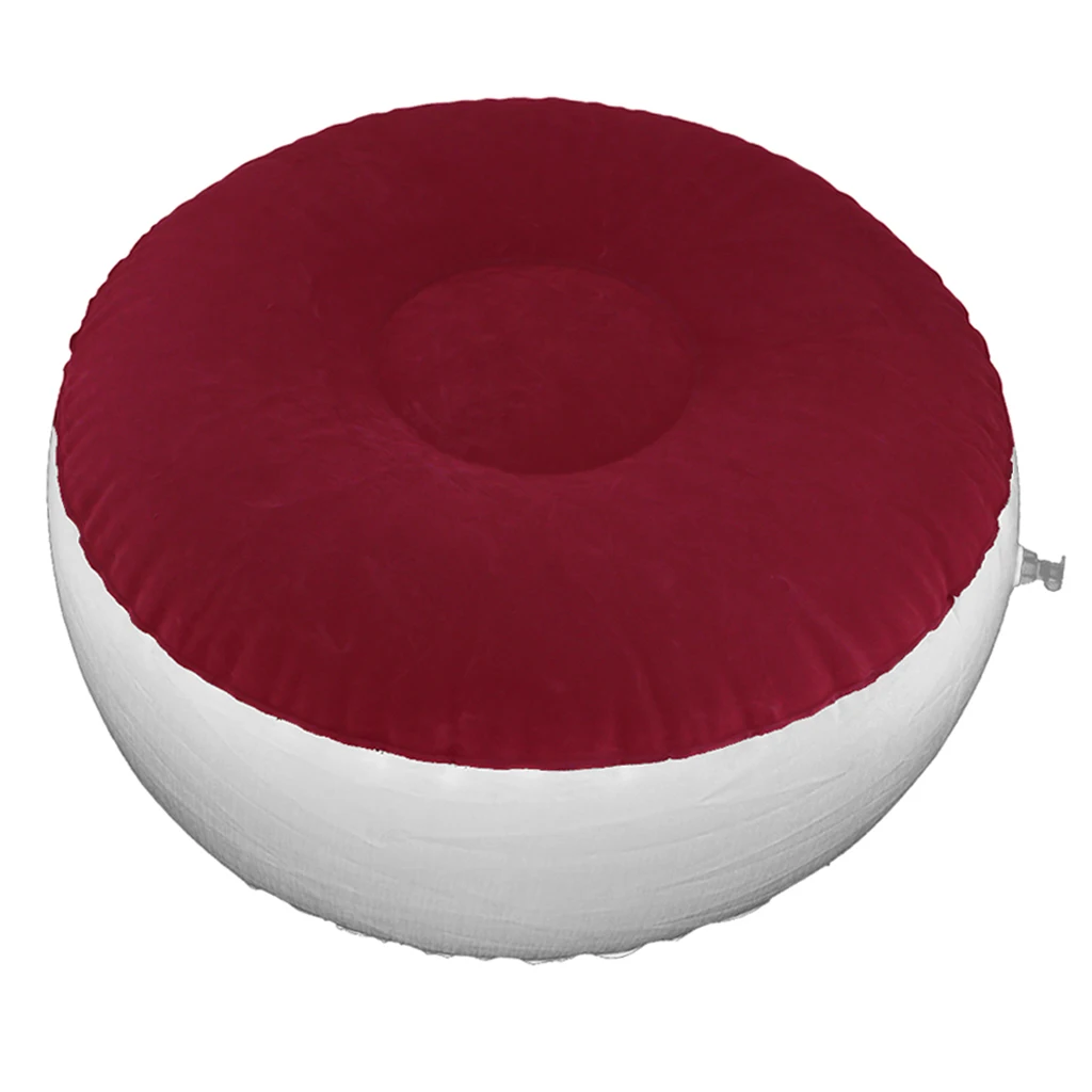 Inflating Stool Portable Garden Leisure Air Chair Footstool Bedroom Bedside