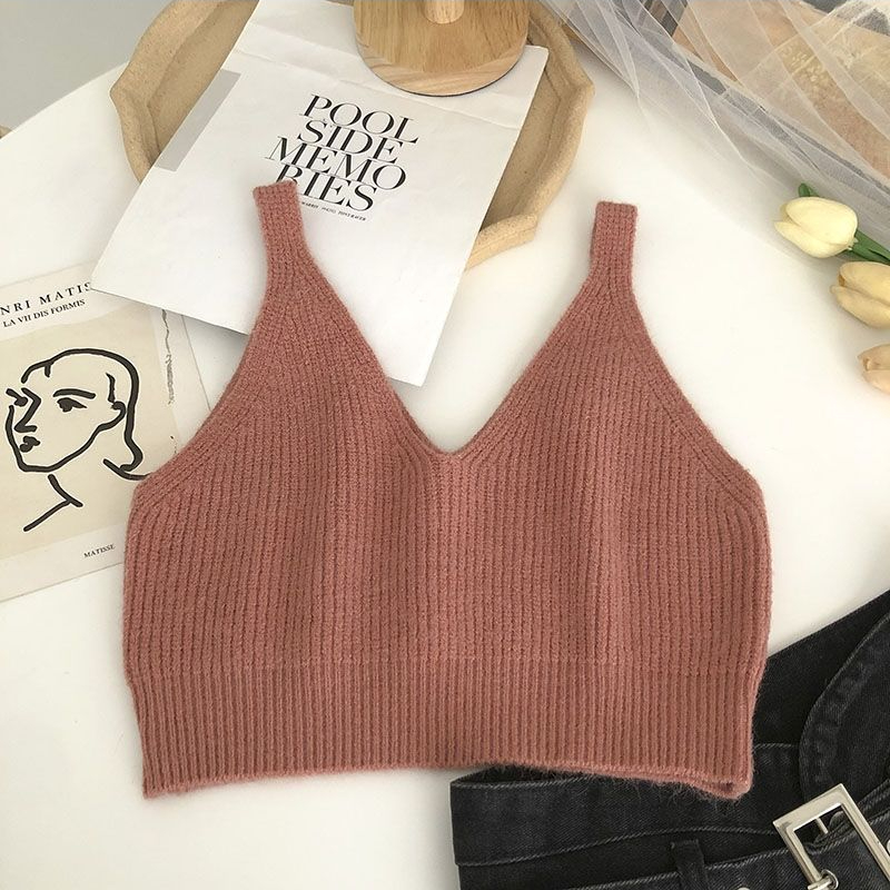 sólido simples v-neck ulzzang moda casual hotsweet