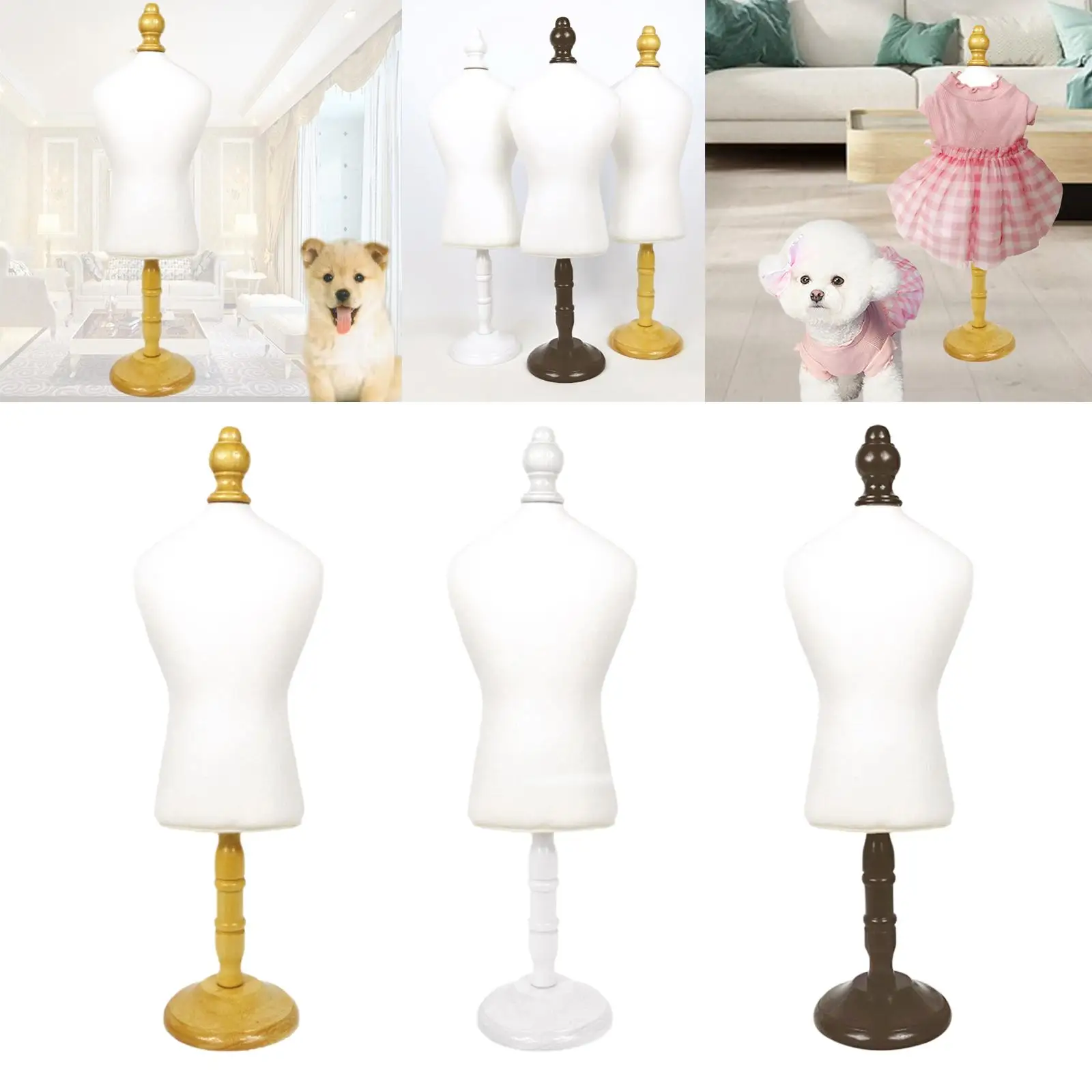  Dress Form Mannequin Display Stand Rack for Cat Dog Clothes