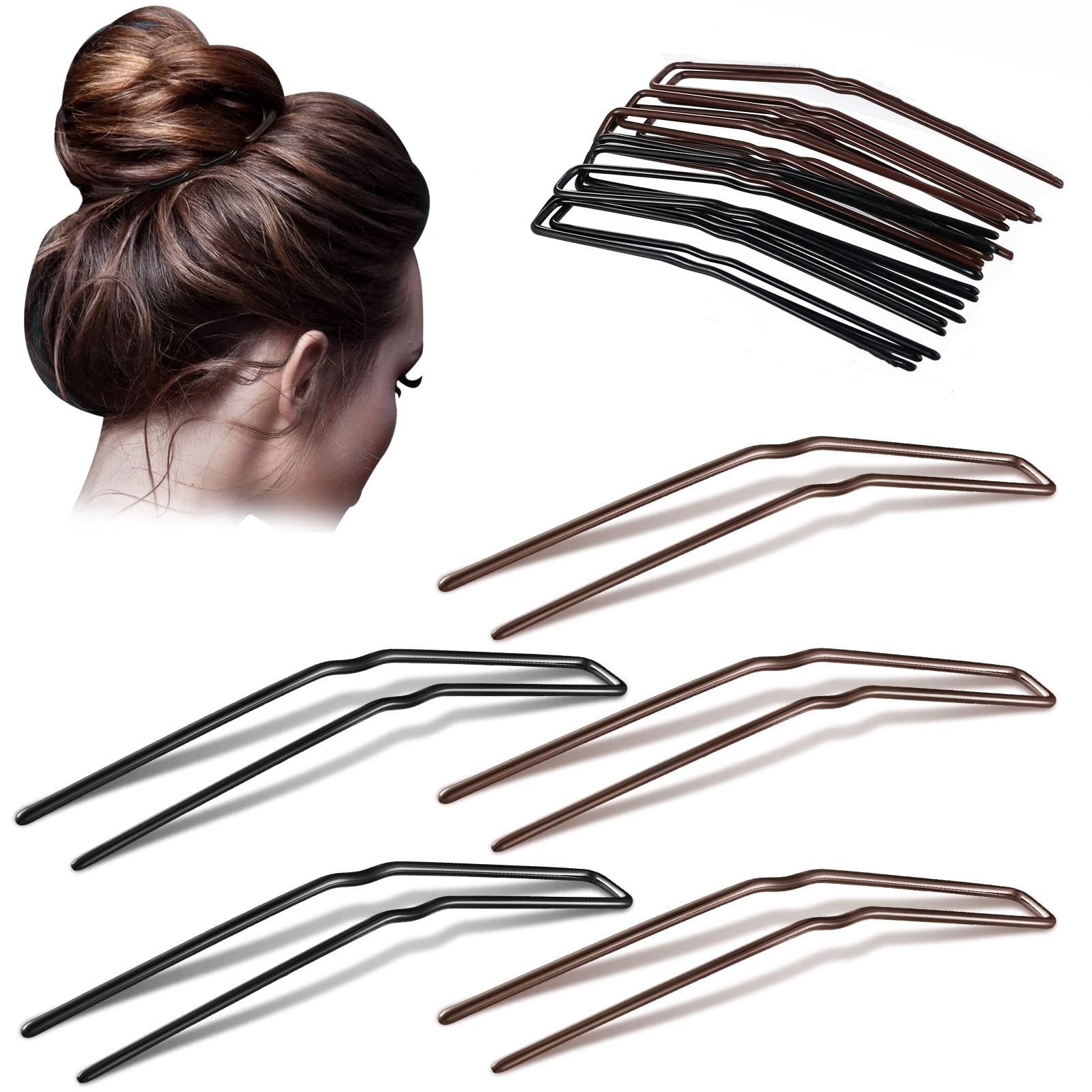 Best of Professional Ballet U Shaped Hair Pins Black For Woman Girl Buns 3 Inch 12 Packs For Women Girls All Hair Styles Reviews & Tips