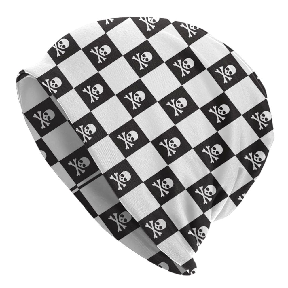 Benutzerdefinierte Schädel Druck Motorhaube Hüte Straße Stricken Hut Für Frauen Männer Winter Warme Horror Skeleton Tod Skullies Beanies Caps – Detail 19