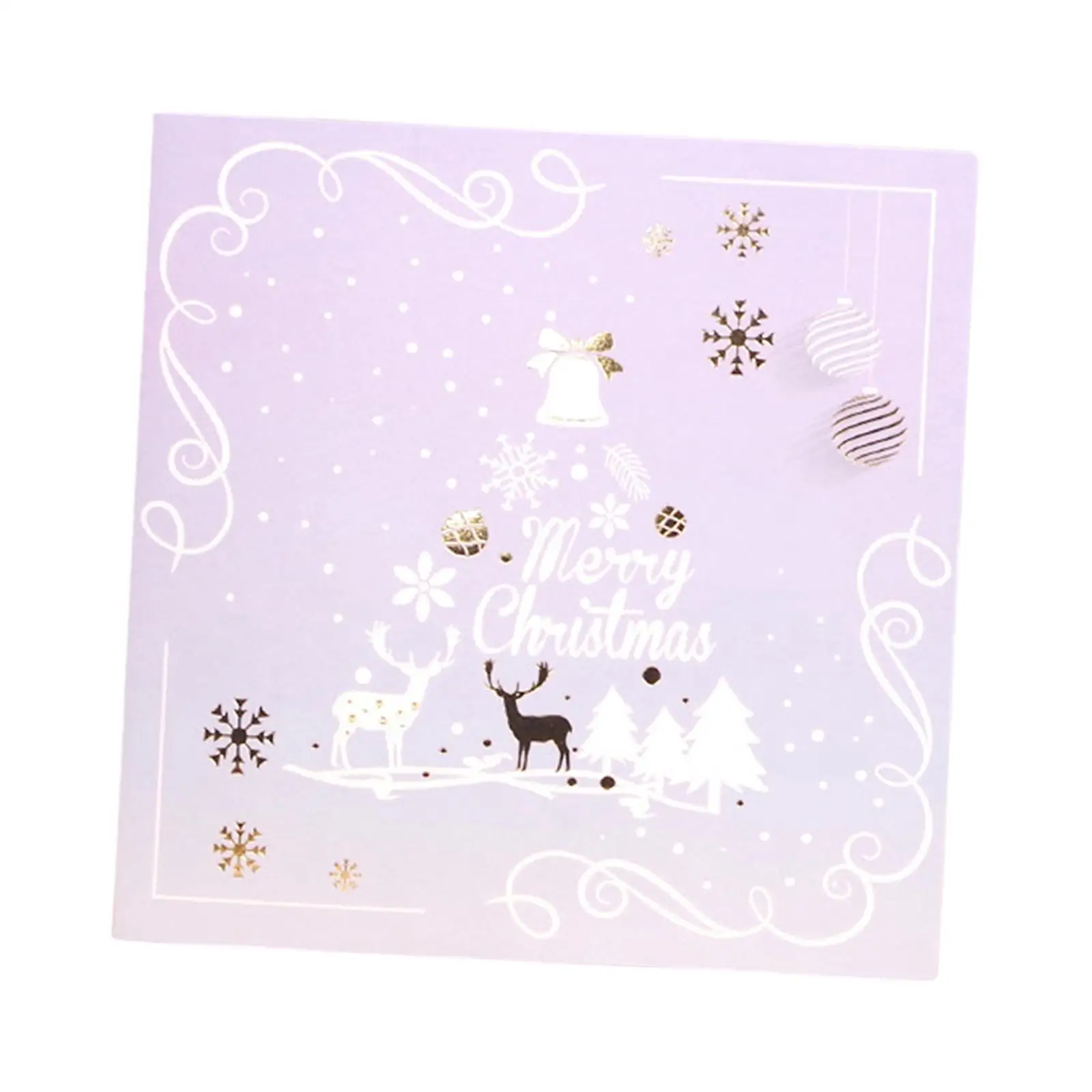 Xmas Greeting Card Popup Christmas Greeting Card for Friend New Year Mum