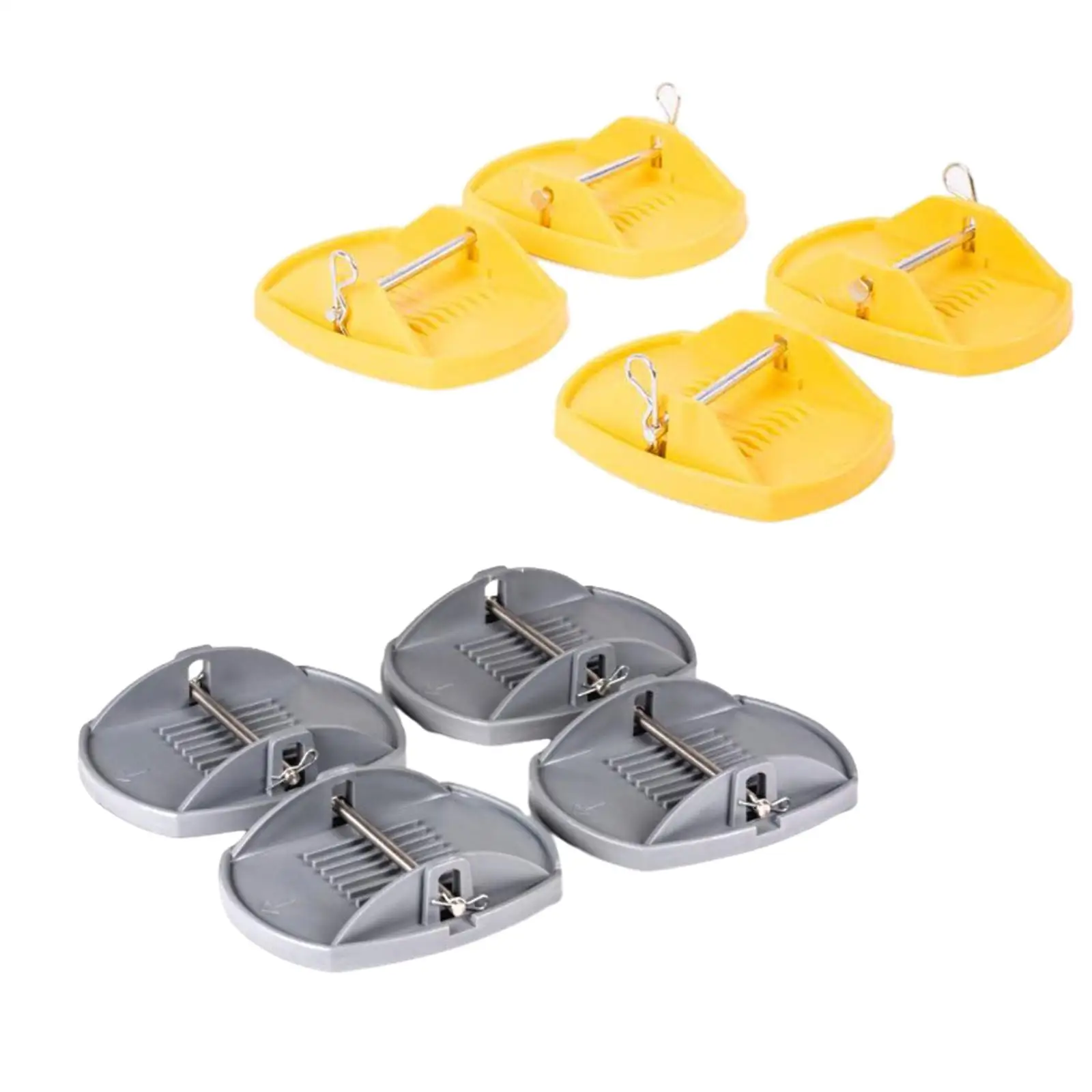 4 Pieces Jack Pad Adapter Professional Easy Installation Heavy Duty for RV Wear Resistant Jack Foot Support Stand Jack Lift Pad