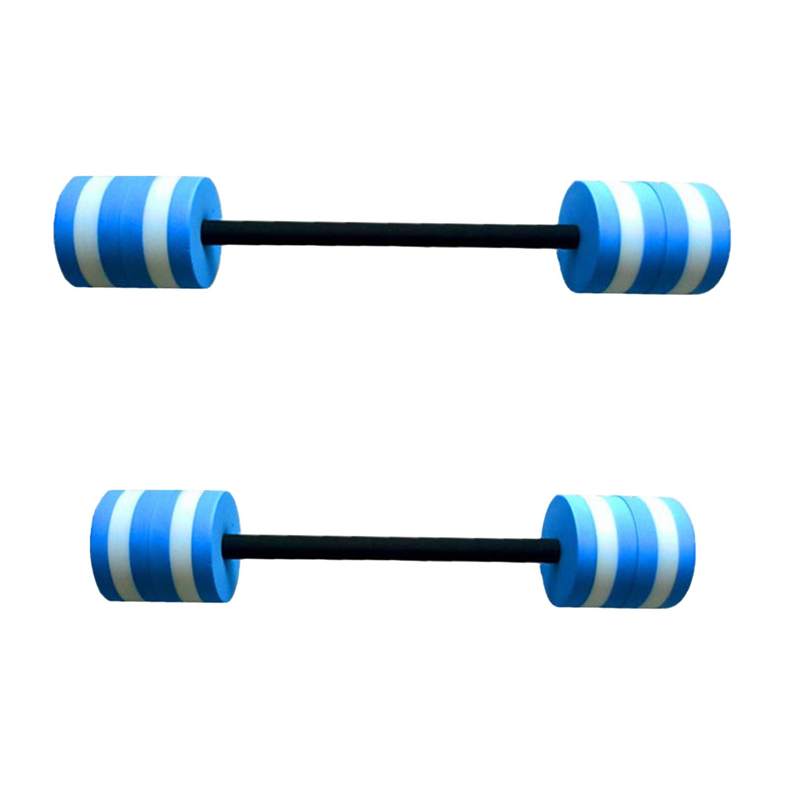 Water Dumbbells Pool Exercise Durable EVA Aquatic Barbells Pool Fitness Aquatic Exercise Dumbbells for Women Men Back Arm