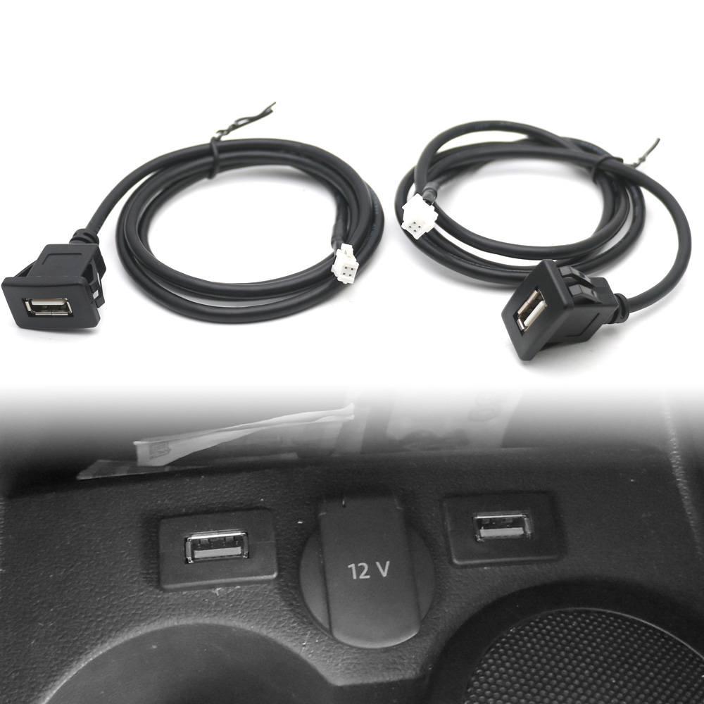 4 6-polige Autoradio-USB-Schnitts telle für Armaturen brett halterung für Android-Multimedia-Player – Detail 1