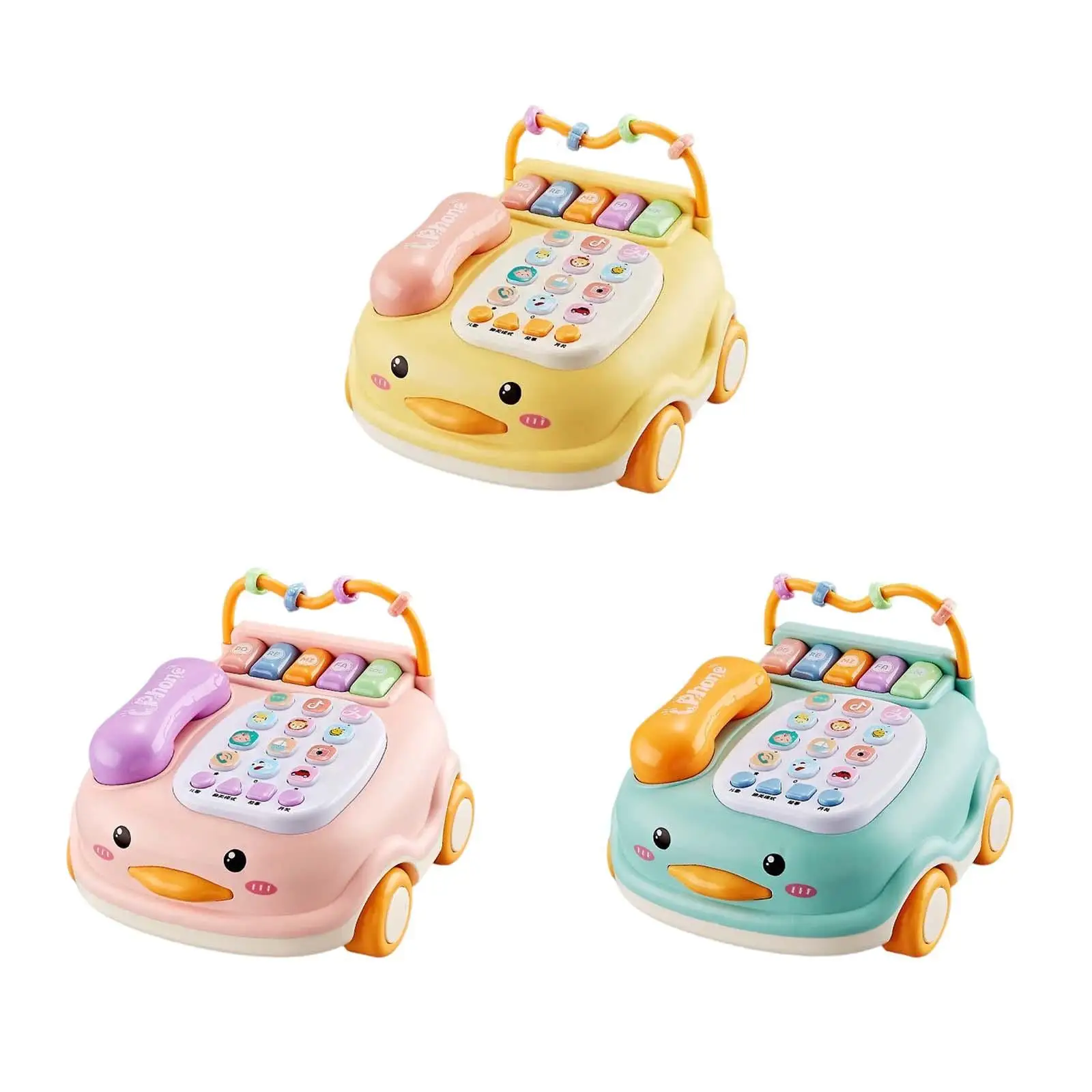 Montessori Lights Pretend Phone Cognitive Development Games for Early Education Gift Boy Children Preschool Educational Learning