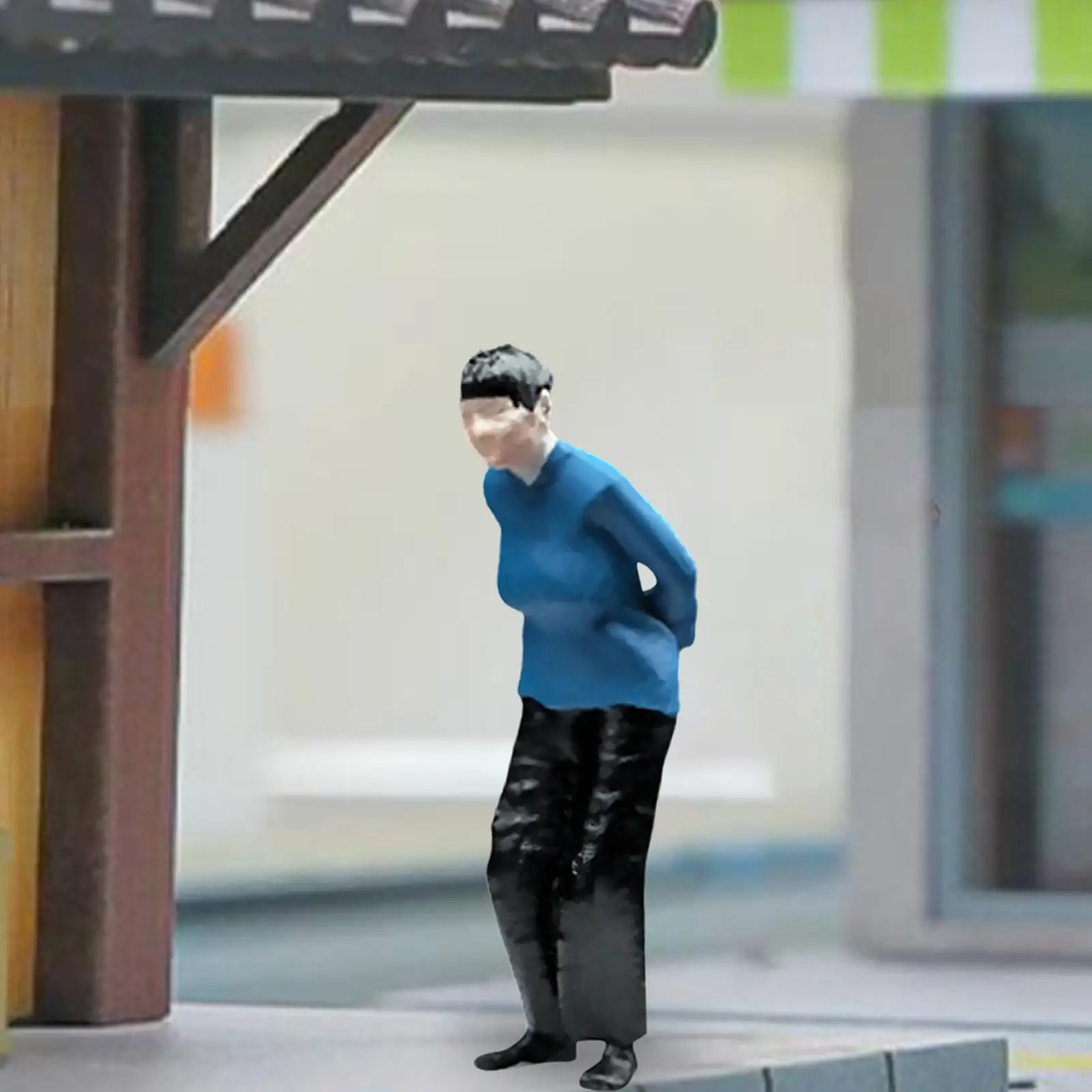 Diorama Figure Resin Miniature Model for Park Dollhouse Accessories Railway