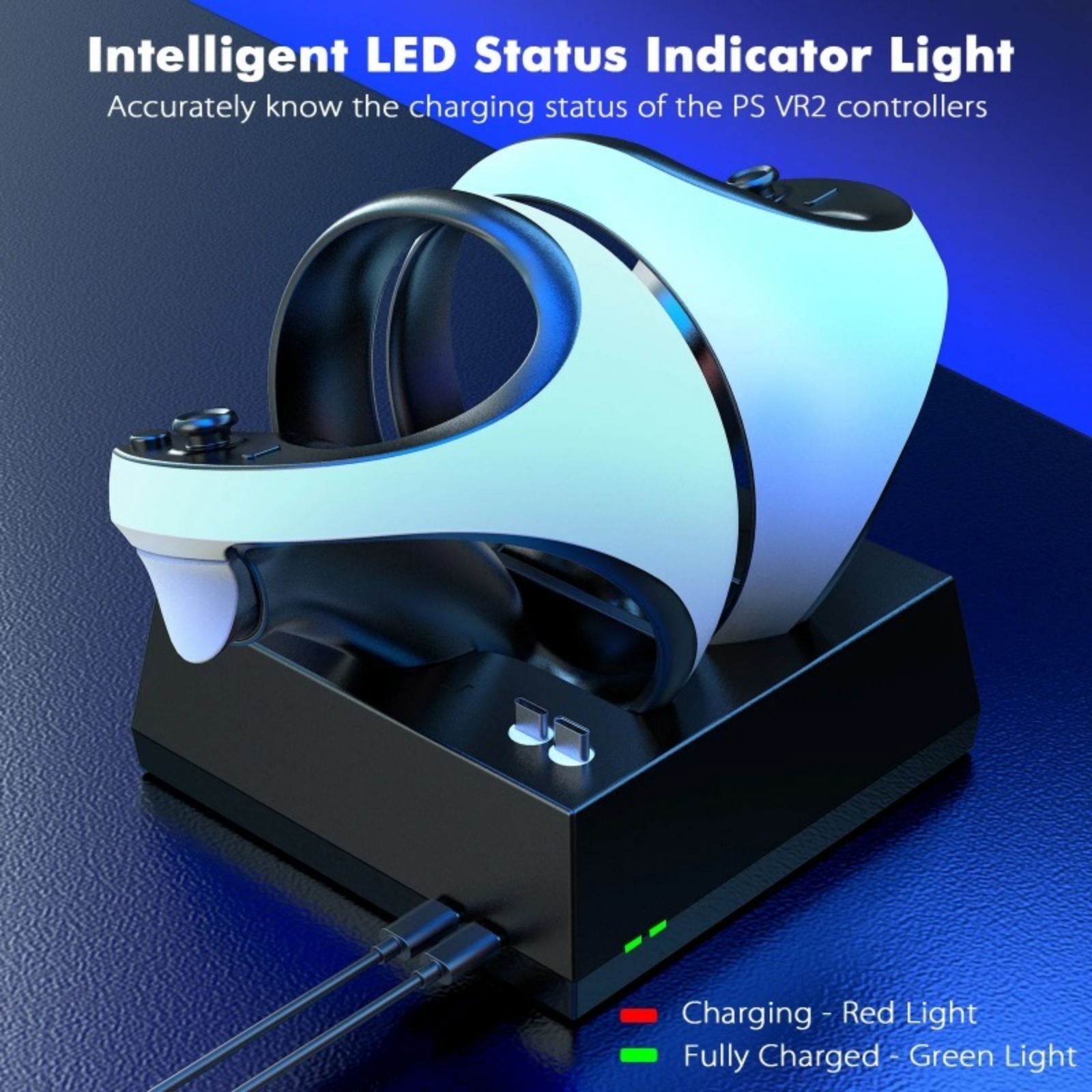 Title 1, Charging station with LED light PS VR2 magnetic...