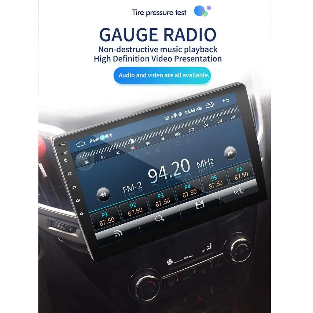 Android 8.1 1 DIN 1+16G 9`` Car FM Radio Stereo GPS Navigation WIFI Headunit