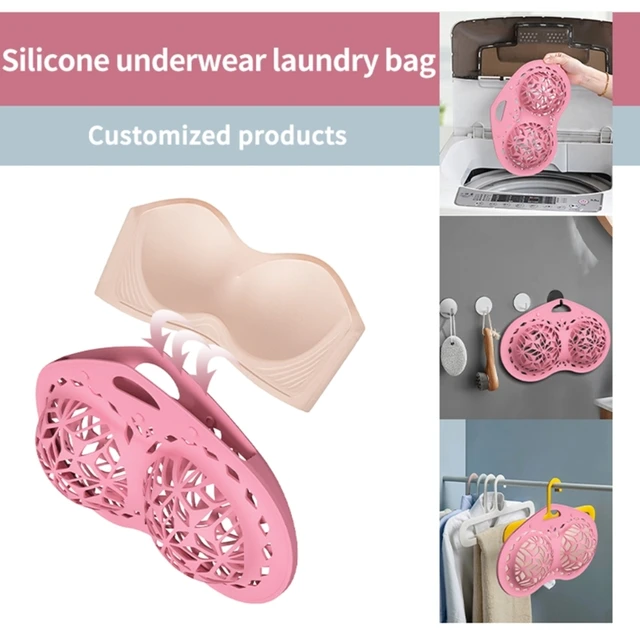 Bra Washing Bag Silicone Mesh Lingerie Bag Anti Deformation