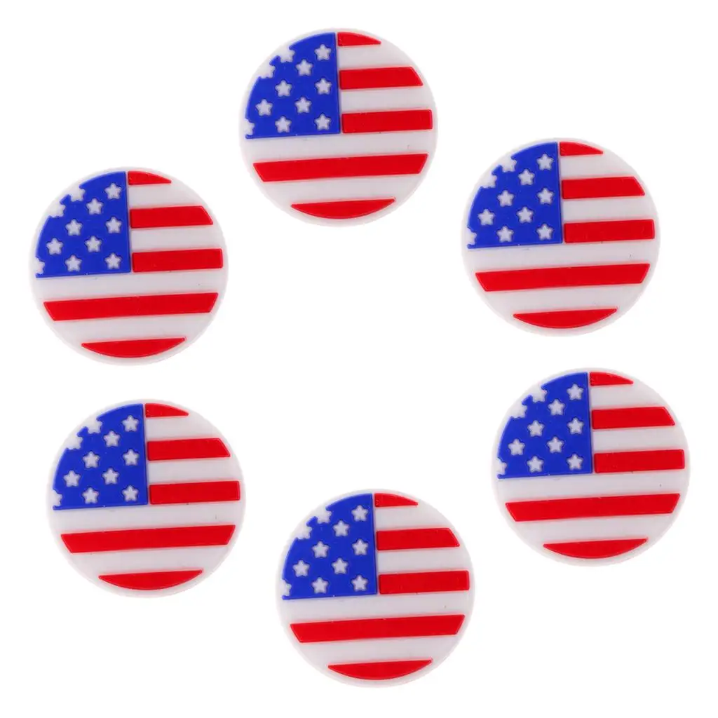 12 Pieces  & Canada Flag Silicone Tennis Racquet Vibration Dampener