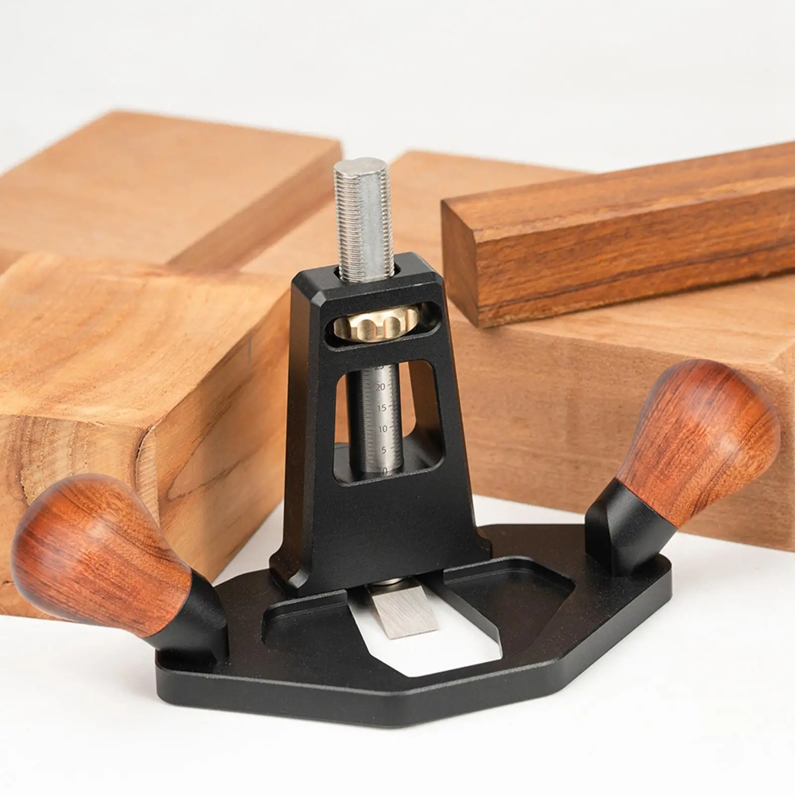 Mini Woodworking Planer Smoothing Bench Hand Planer Portable Depth Adjustable
