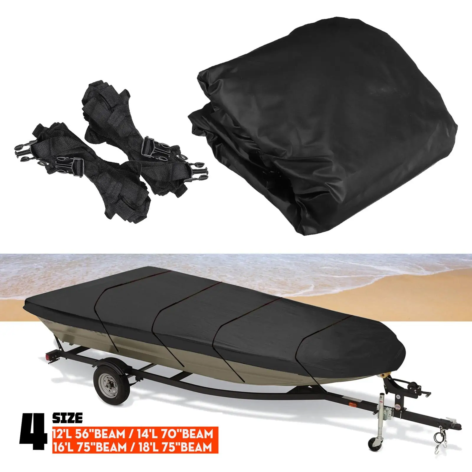 1 Set  Cover Dustproof Waterproof  Durable  Long-Term Replacement  for Trailerable Boat Heavy Duty Marine