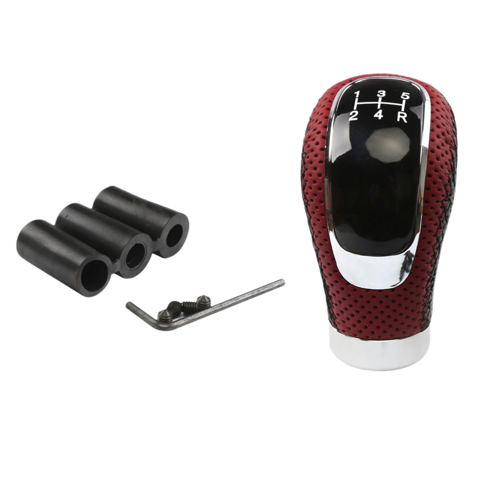 5 Speed Manual Gear  Knob Aluminum Alloy Shifting Handle Fits for Cars