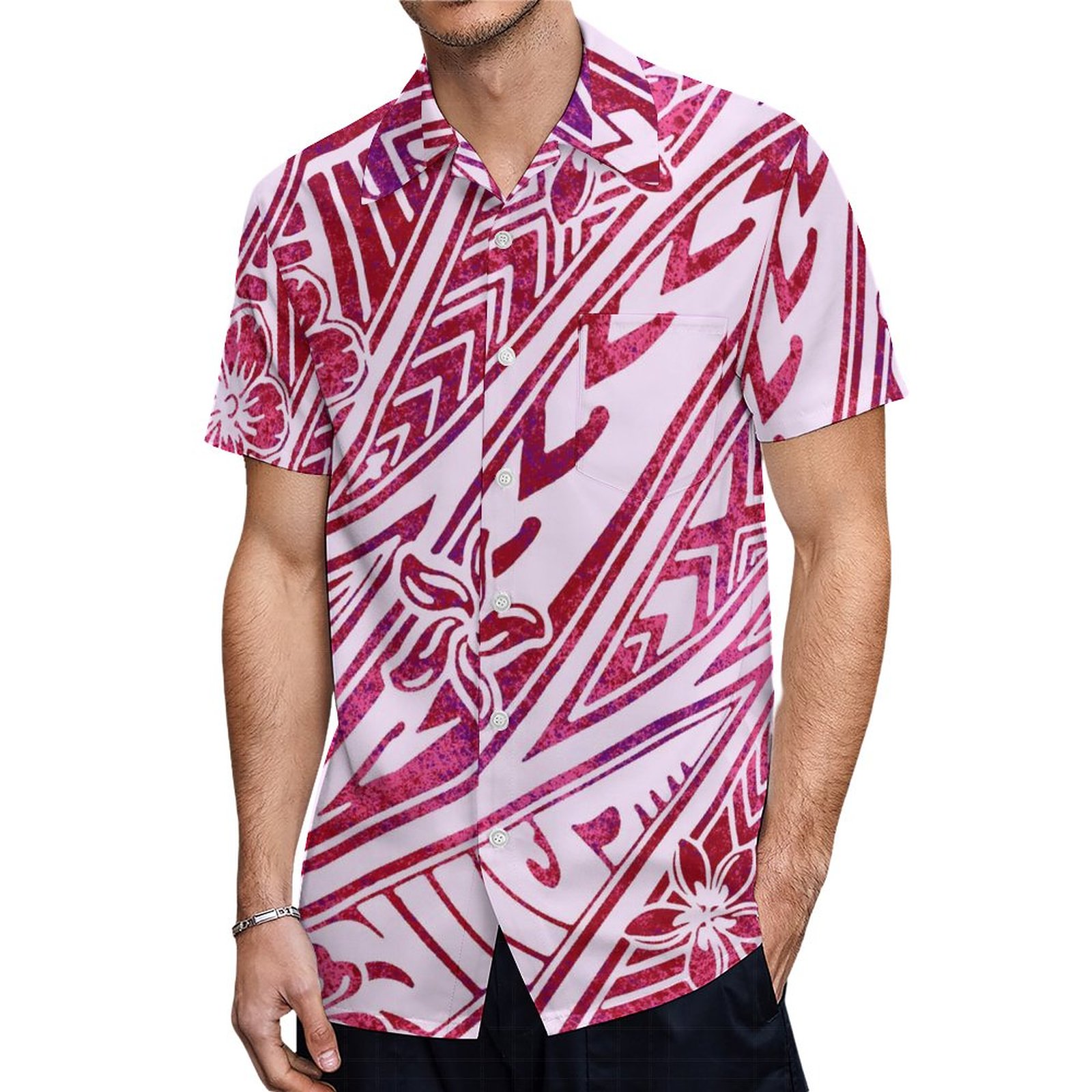 homens, design étnico polinésio, camisa Aloha, conjunto casal, frete grátis, verão