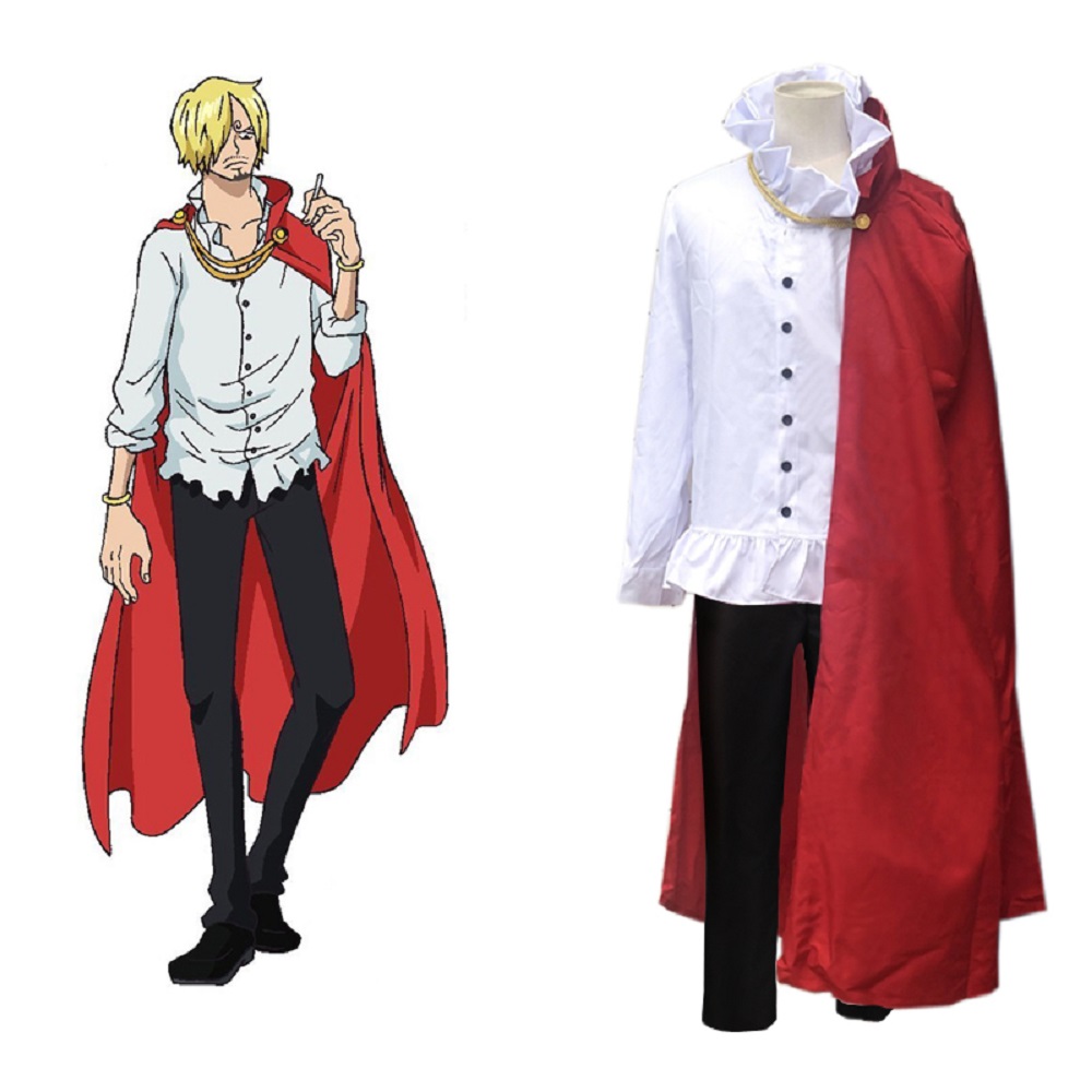 Аниме One Piece Vinsmoke Sanji косплей костюмы