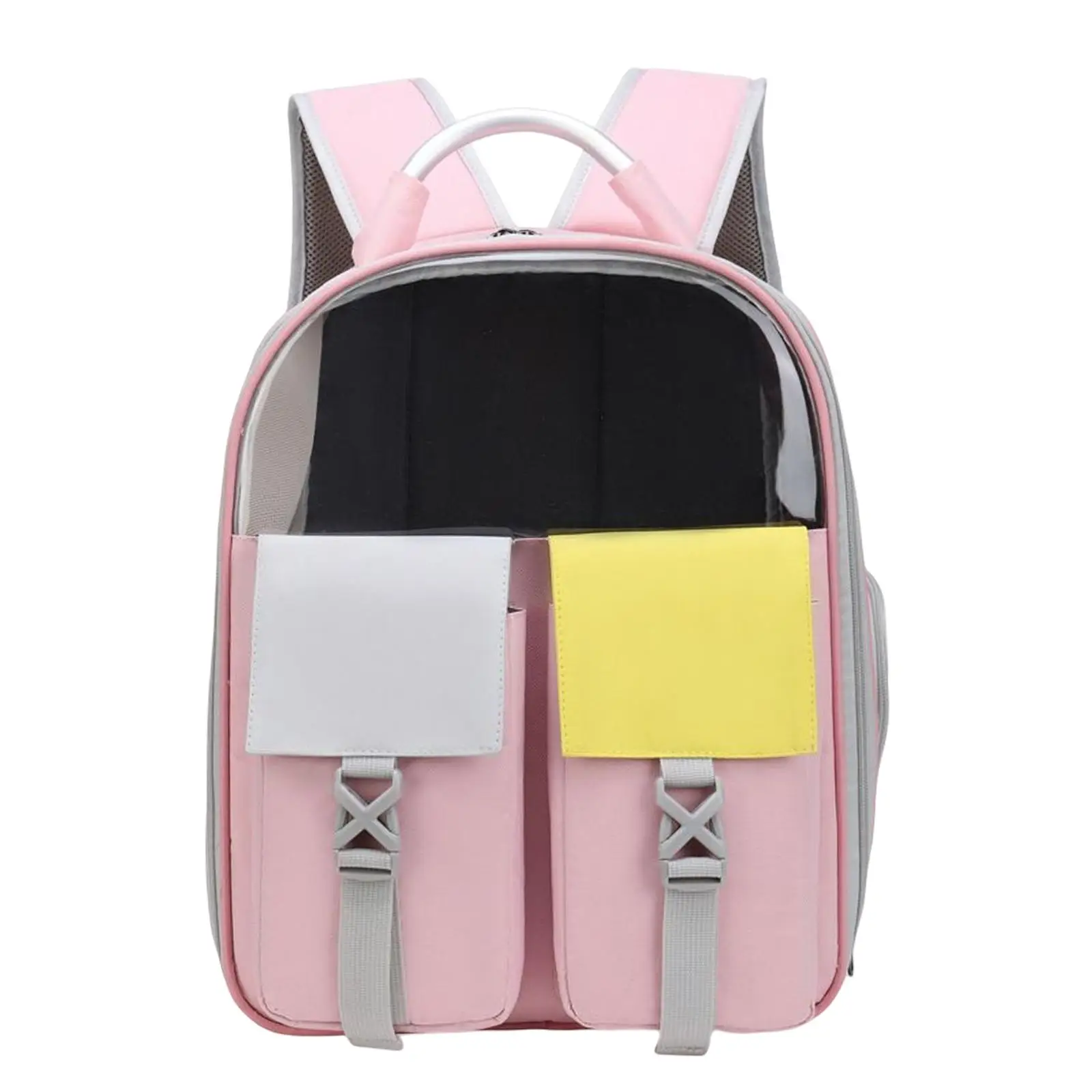 Breathable Cat Carrier Backpack Travel Bag with Shoulder Strap Tote Carrying Bag for Kitten Transparent Camping Walking Hiking