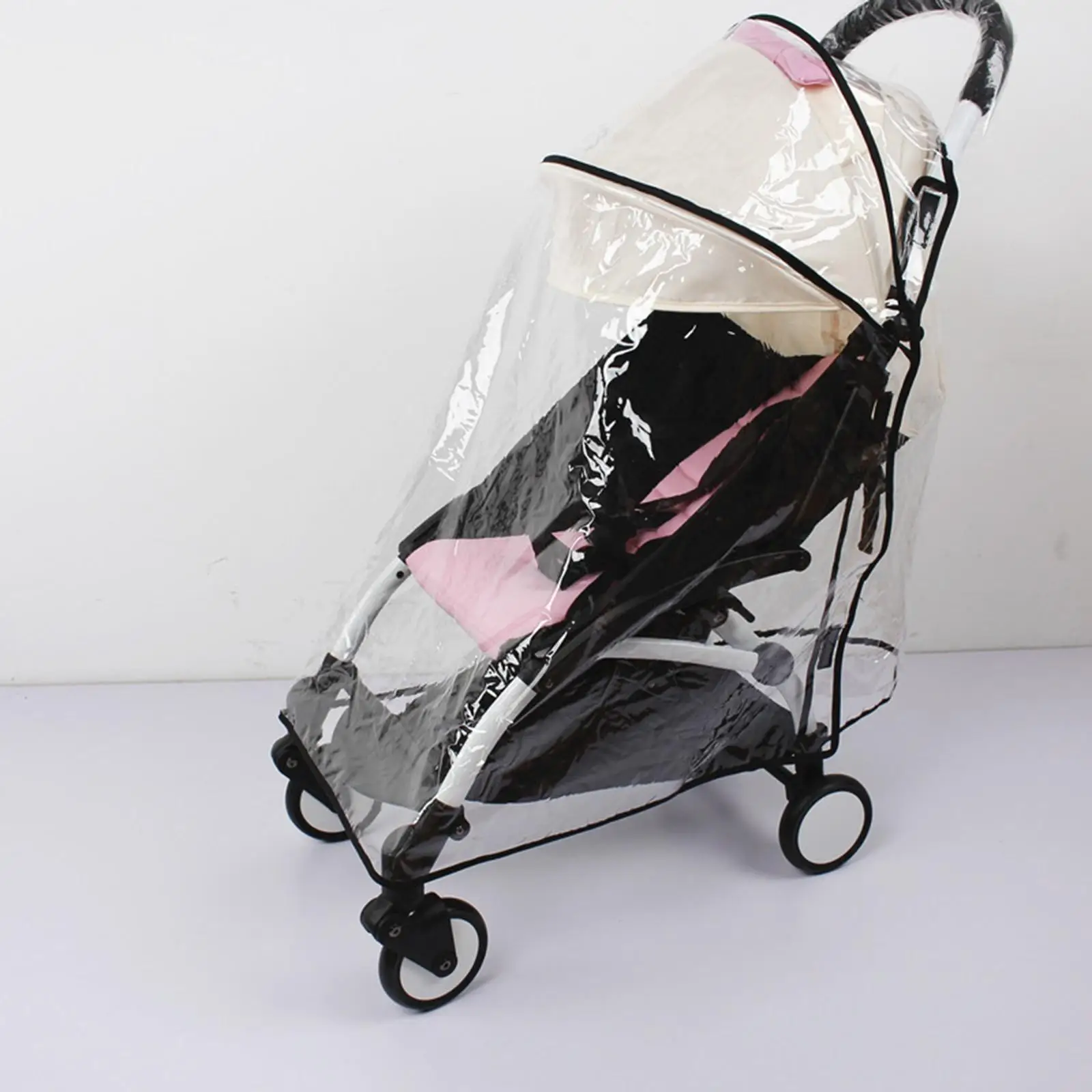 Baby Stroller Rain Cover Baby Travel Transparent Portable Baby Stroller Accessories Raincoat Weather Protection Cover