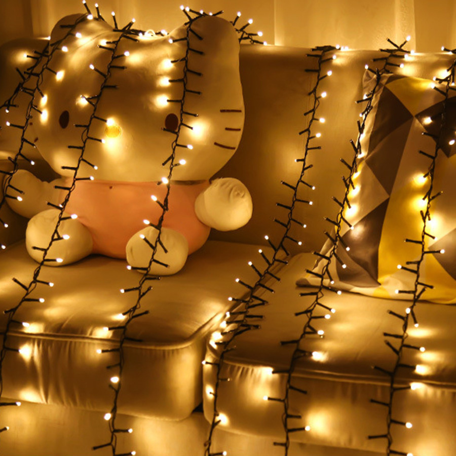30M 1500LEDs Christmas Garland String Lights 8 Modes Outdoor Waterproof Fairy Lights for Garden Party Wedding New Year Decor