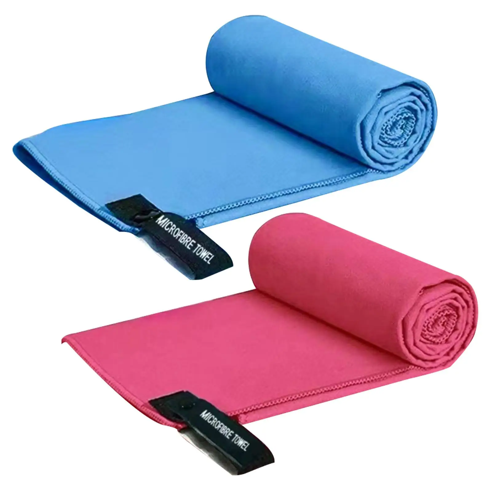 2x Travel Towel Lightweight Household Breathable Portable Soft Super Absorbent Towel for Camp Hand Face Body Swimming Gym