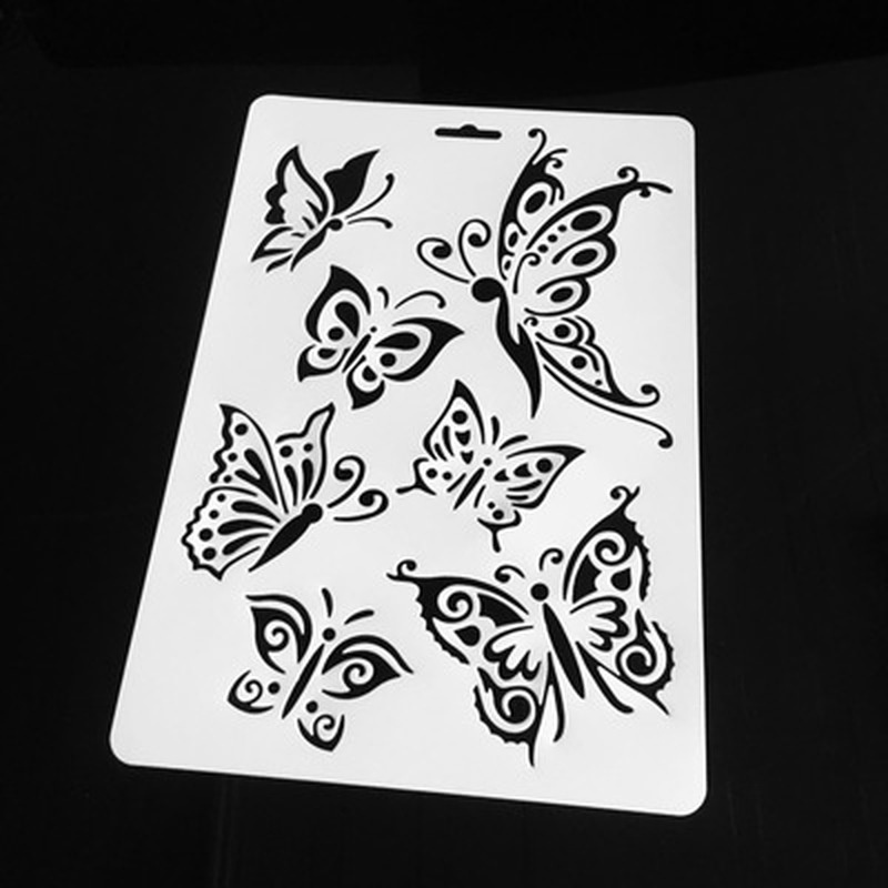 Description Picture 5 of item3PCS Butterfly Stencils for Wall Painting DIY Scrapbooking Photo Album Paper Card Making Craft Decorative Embossing Template