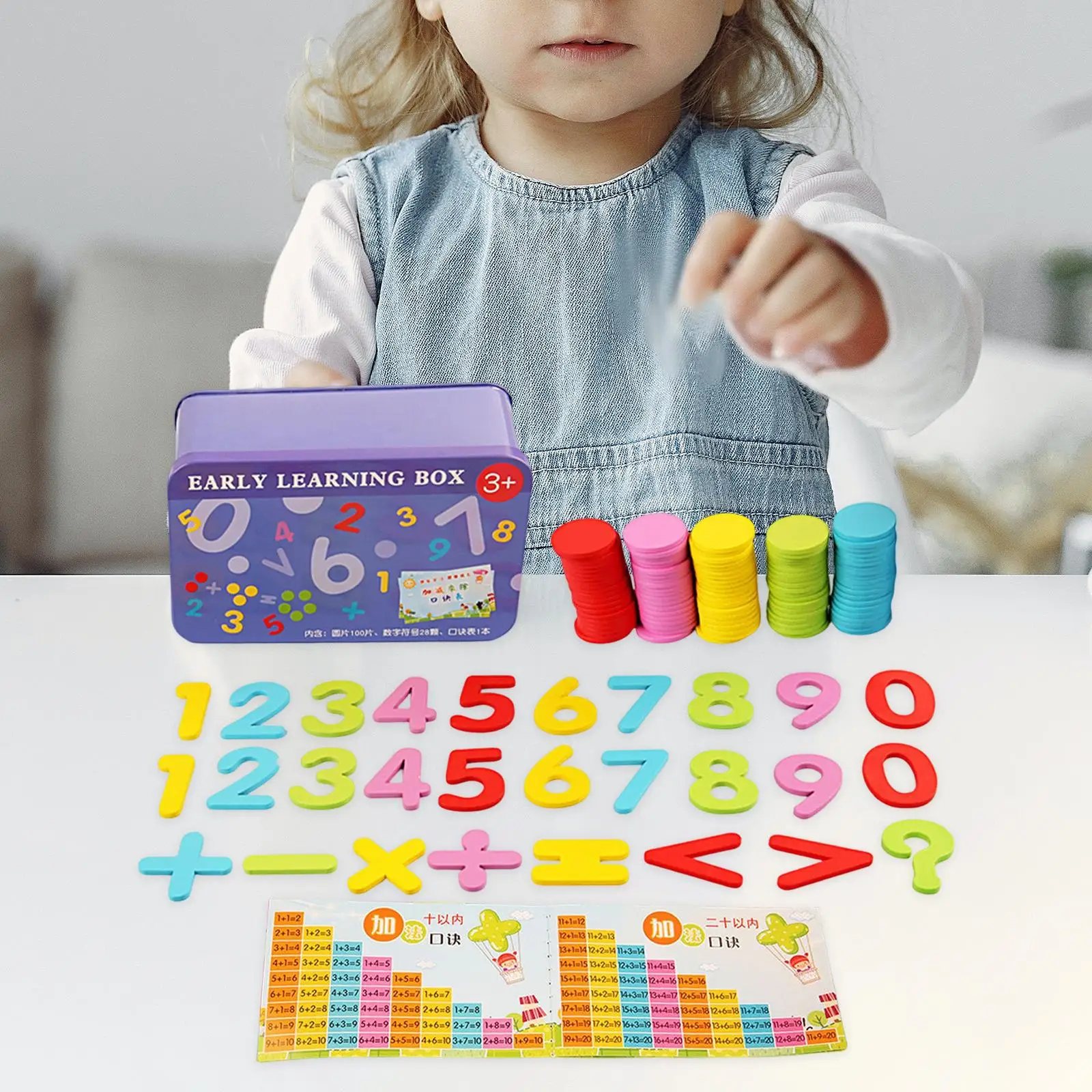 Math Learning Toy Birthday Gifts Teaching Aids for Home Preschool Classroom
