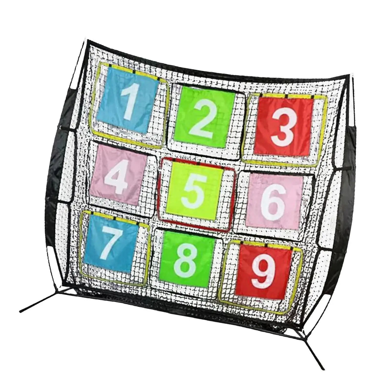 Portable Fly Disc Practice Net Children Toy Lightweight Nine