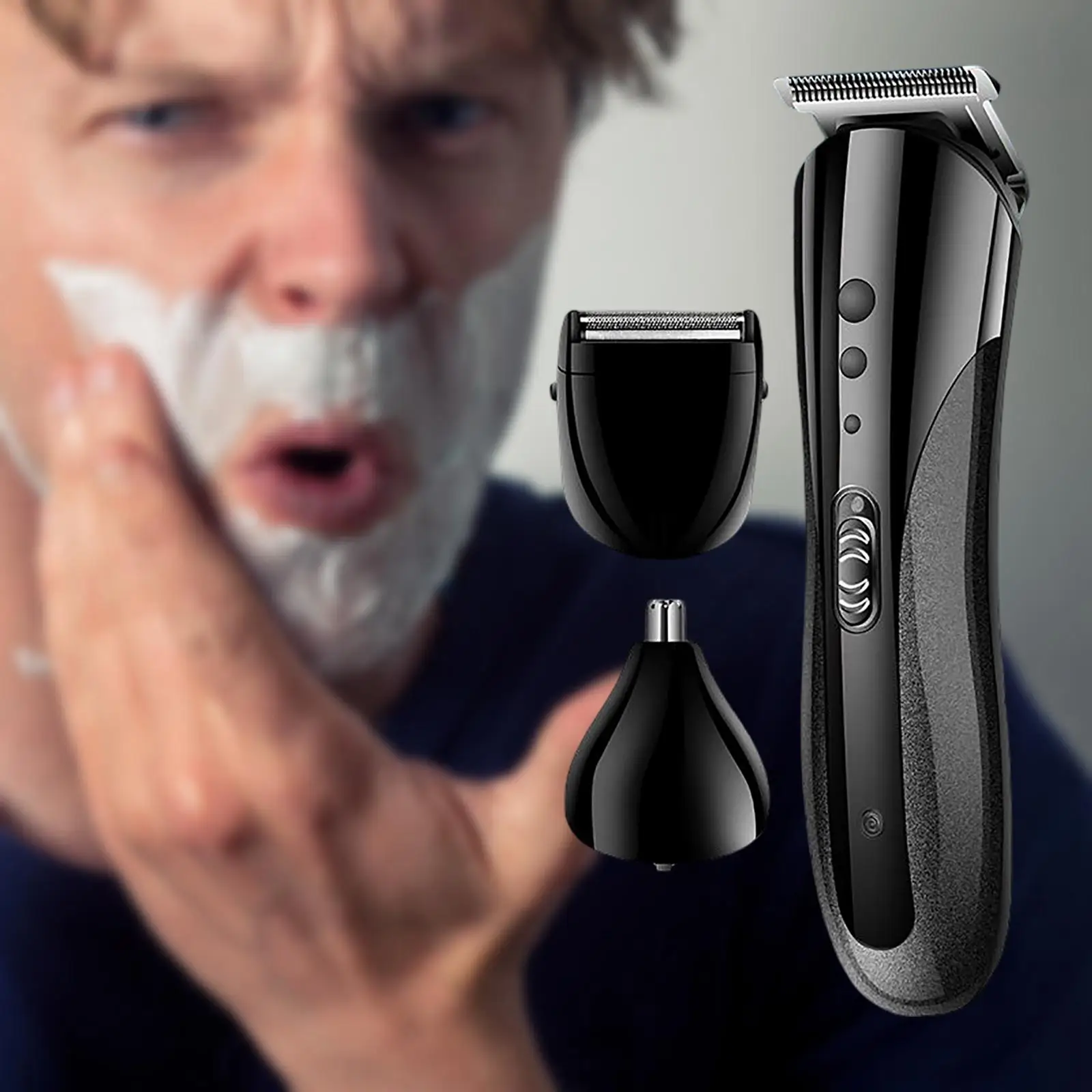 Beard  Hair Clippers USB Rechargeable Plug () ,  Length Control for Men
