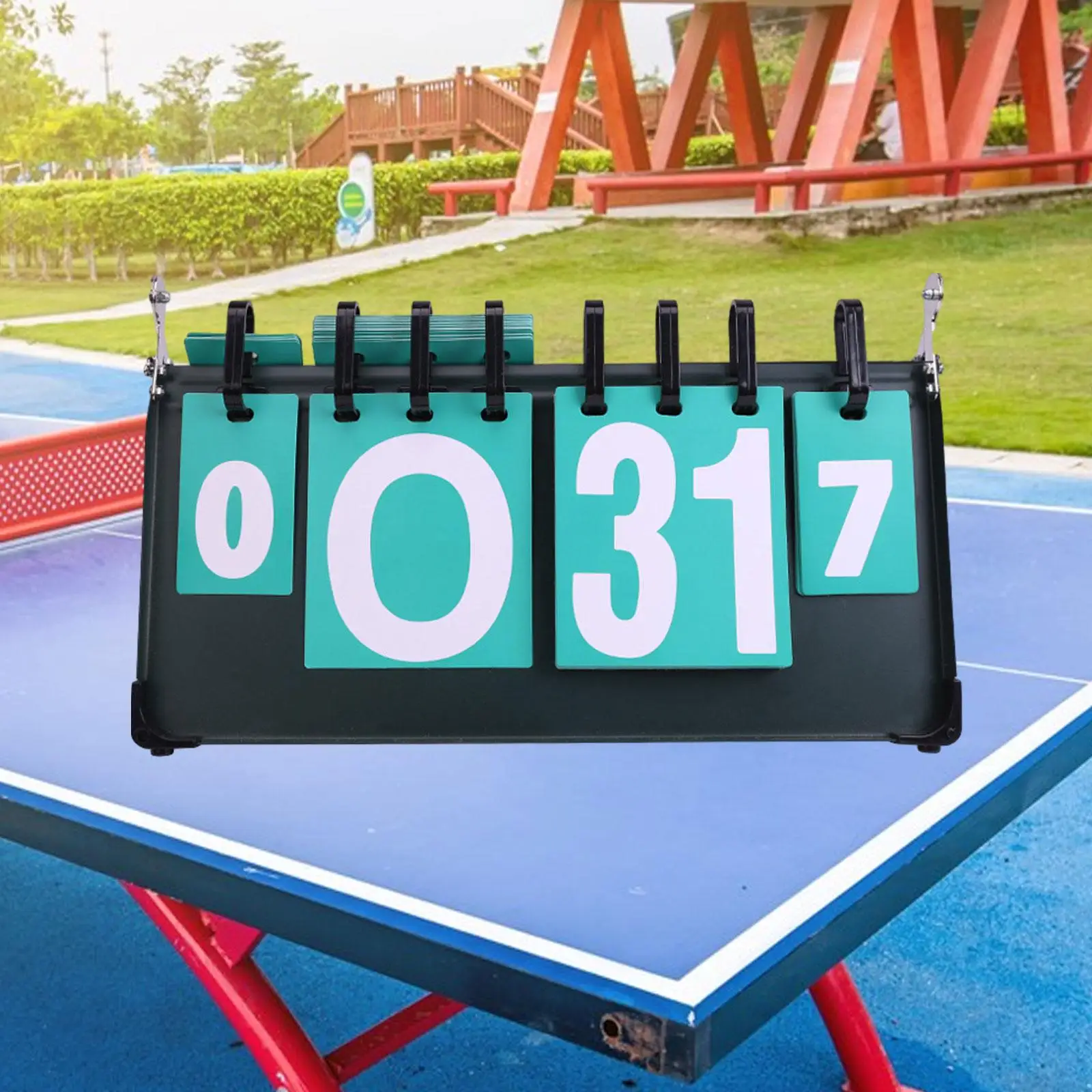 Flip Scoreboard Numbers Scoreboard Scorekeeper Compact Sports Scoreboard for Football Tennis Ball Basketball Outfoor Baseball