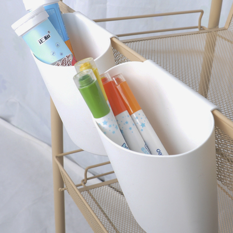 Description Picture 4 of itemKitchen Trolley Hanging Basket Storage Bucket Tableware Sundries Debris Box U-Shaped Storage Bucket Kitchen Storage Rack