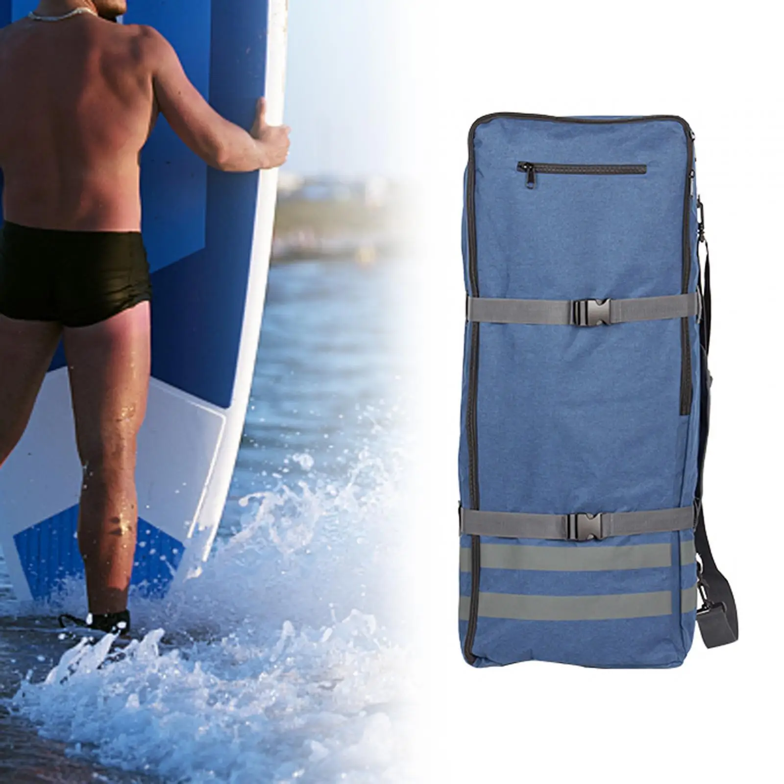 Paddle Board Travel Bag Backpack 90x36x26cm Accessories Padded Adjustable Straps