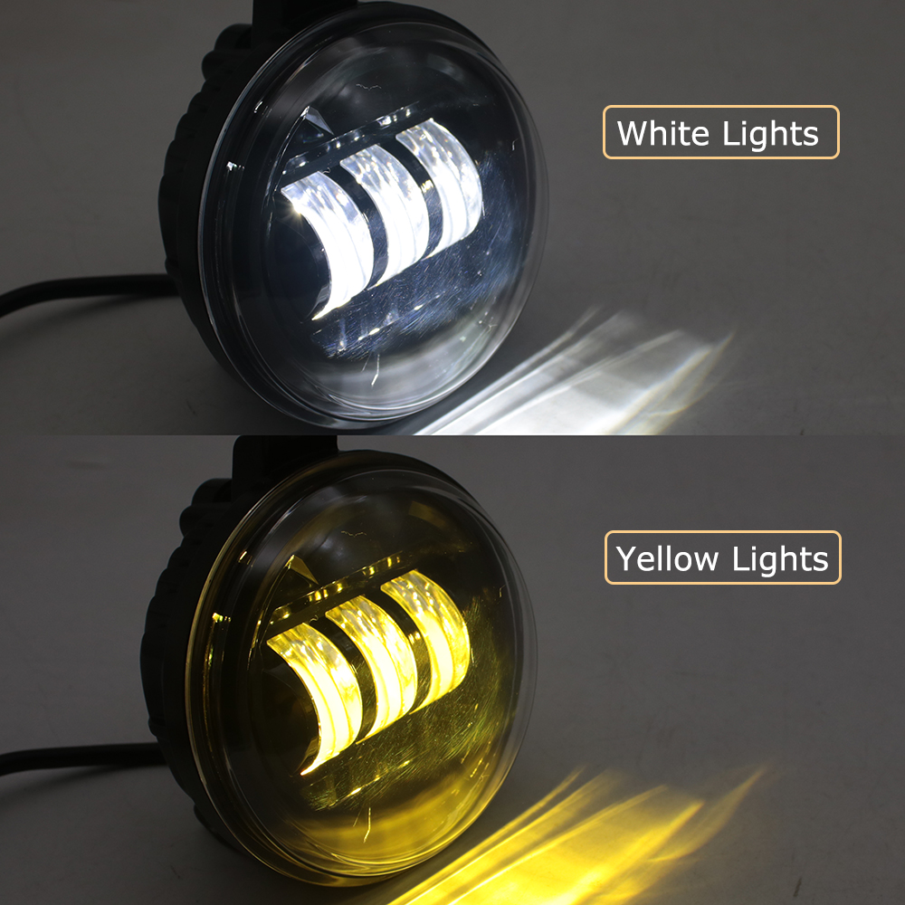 For Saturn Vue 2008 2009 2010 Upgrade Led Fog Light Assembly 40W Car PTF DRL Daytime Running Driving Lamp White / Yellow Pair detail image 5