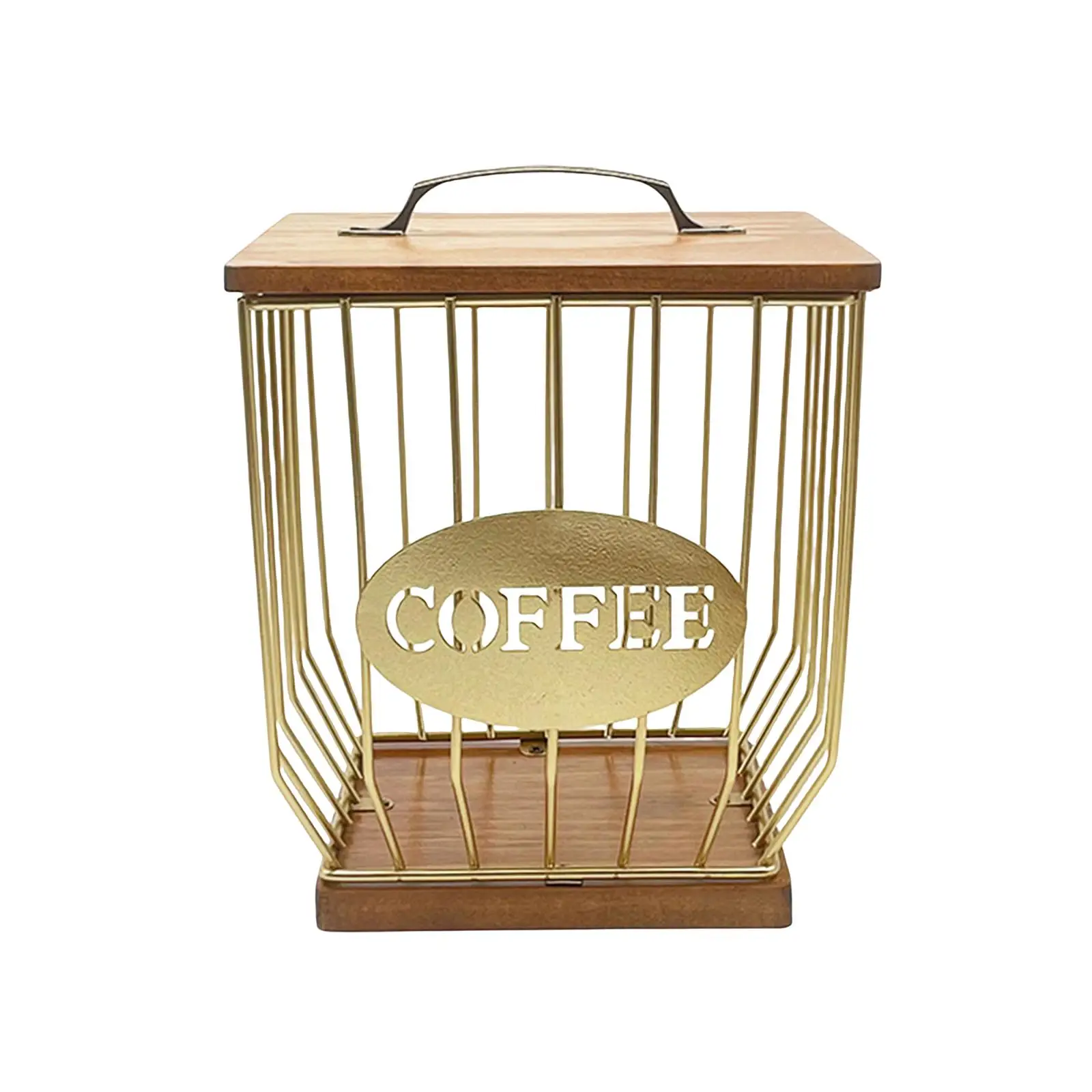 Coffee Capsule Storage Basket Easy to Refill Modern Coffee Pod Storage Basket for Home Kitchen Counter Espresso Capsule