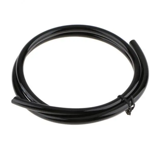 2X Motorcycle Fuel Line Petrol Pipe Rubber 5mm I/D x 8mm O/D 1 Meter Long Black