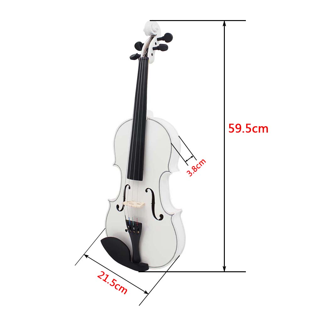 Title 17, IRIN V-10 4/4 Violine Weiß Massivholz Violine S...