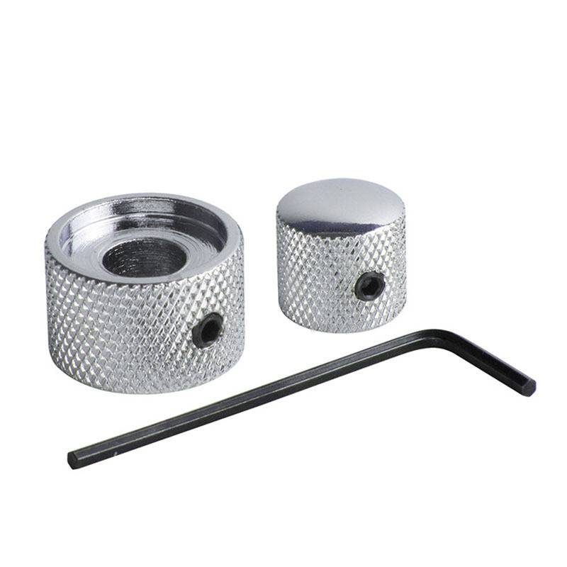 2-in-1-Steuerknöpfe mit doppelter konzentrischer Tone-Volume-Mischung, gewölbte Knöpfe mit Inbusschlüssel für E-Gitarre – Detail 2