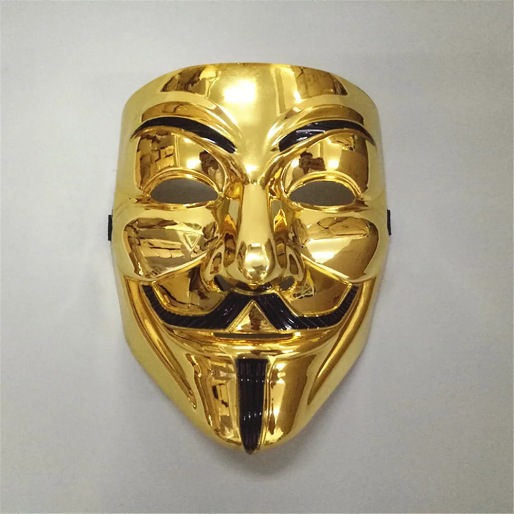 Film Cosplay V wie Vendetta Hacker Maske Anonymous Guy Fawkes Halloween Weihnachten Party Geschenk für Erwachsene Kinder Film Thema Maske – Detail 14