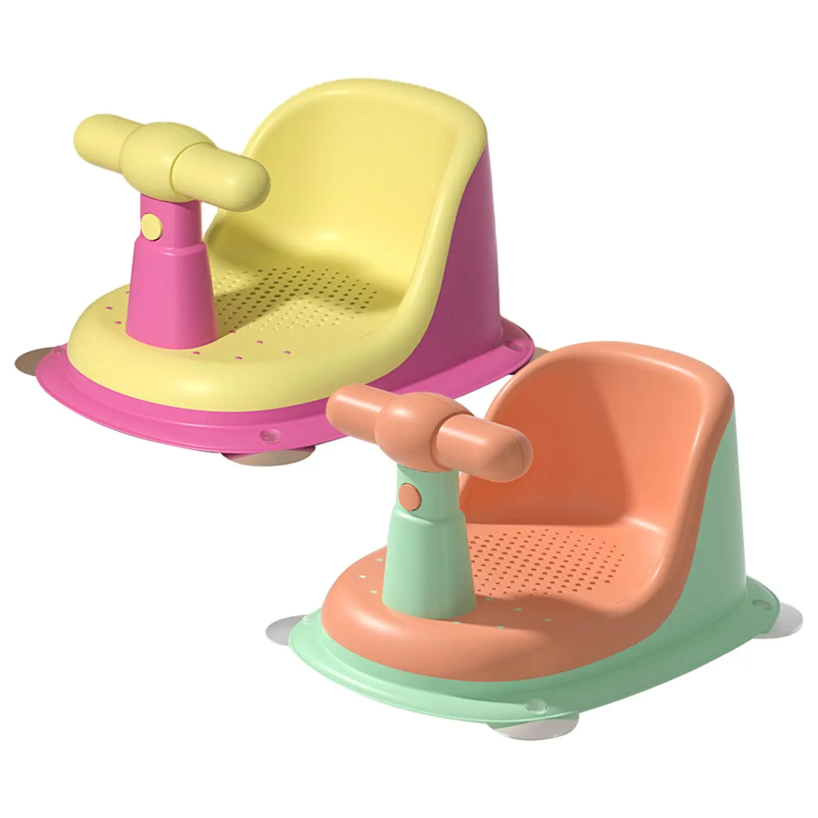Bathroom Baby Bath Seat Soft Seat Pad Safety Non Slip Bath Seat Support Suction Cup Shower Seat for Boys Girls Over 6 Months