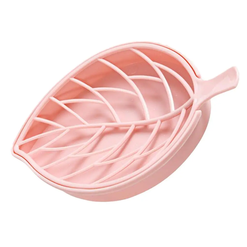 NEW PP Plastic Soap Dish For Drain  Tray Holder For Bathroom