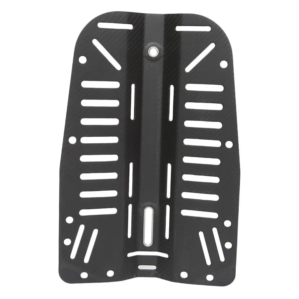 Deluxe Carbon Fiber Diving Backplate 3.4mm Thick Back Plate for Technical Scuba Divers - Lightweight & Compact